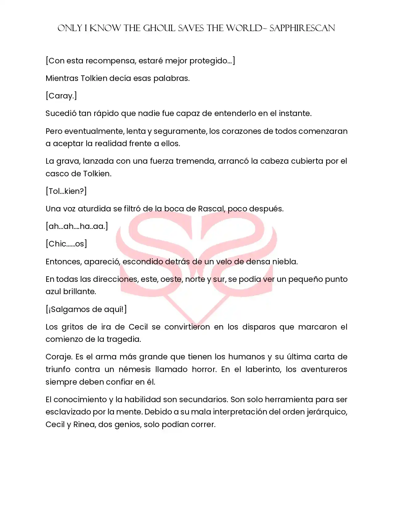Only I Know The Ghoul Saved The World (Novela) - Capítulo  - Página 11 - LectorTMOo