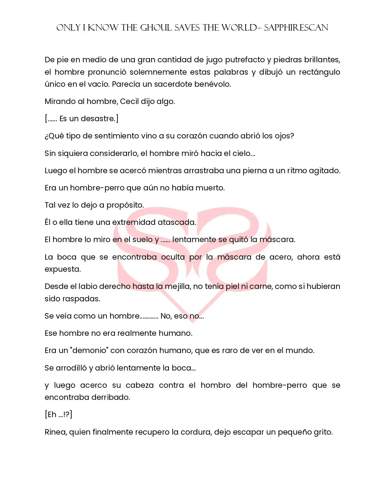 Only I Know The Ghoul Saved The World (Novela) - Capítulo  - Página 19 - LectorTMOo