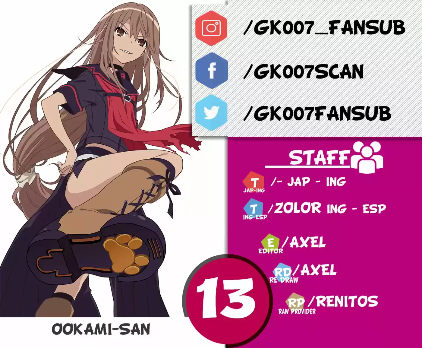 Ookami-san To Shichinin No Nakamatachi - Capítulo 13 - Página 1 - LectorTMOo