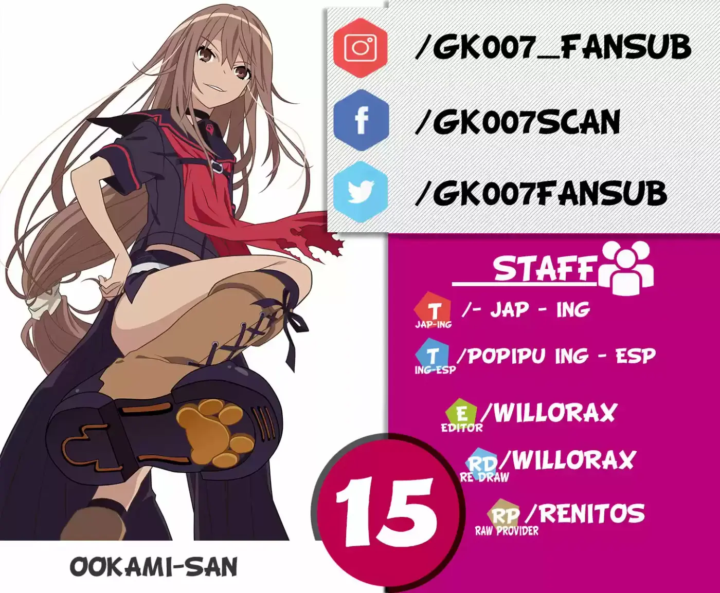 Ookami-san To Shichinin No Nakamatachi - Capítulo 15 - Página 1 - LectorTMOo