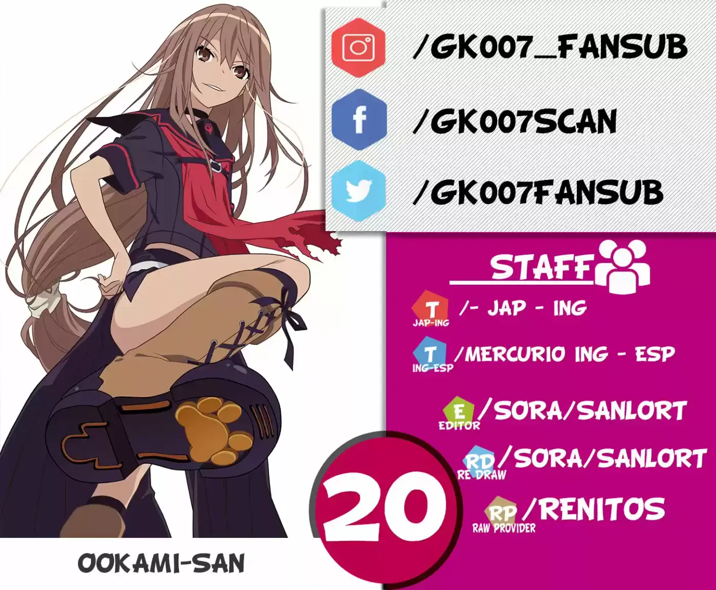 Ookami-san To Shichinin No Nakamatachi - Capítulo 20 - Página 1 - LectorTMOo