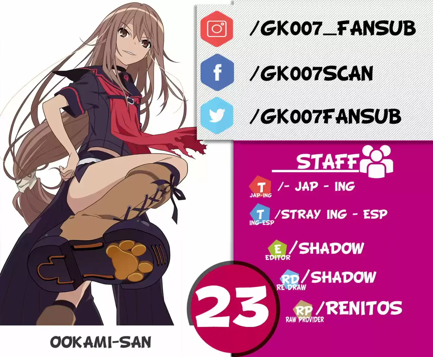 Ookami-san To Shichinin No Nakamatachi - Capítulo 23 - Página 1 - LectorTMOo