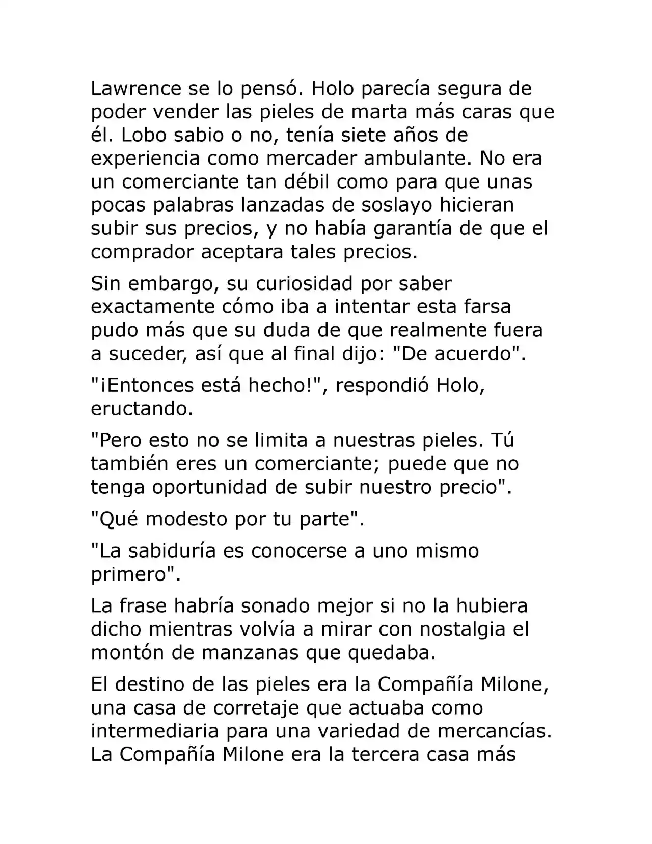 Ookami To Koushinryou (Novela) - Capítulo 3 - Página 16 - LectorTMOo