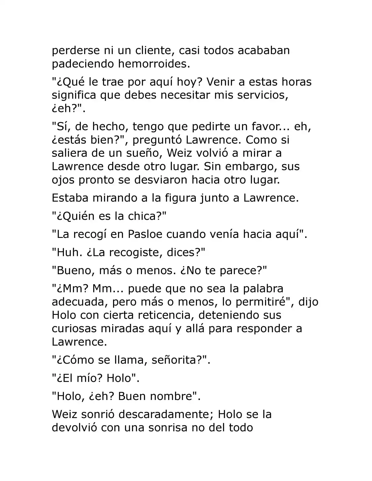 Ookami To Koushinryou (Novela) - Capítulo 3 - Página 56 - LectorTMOo
