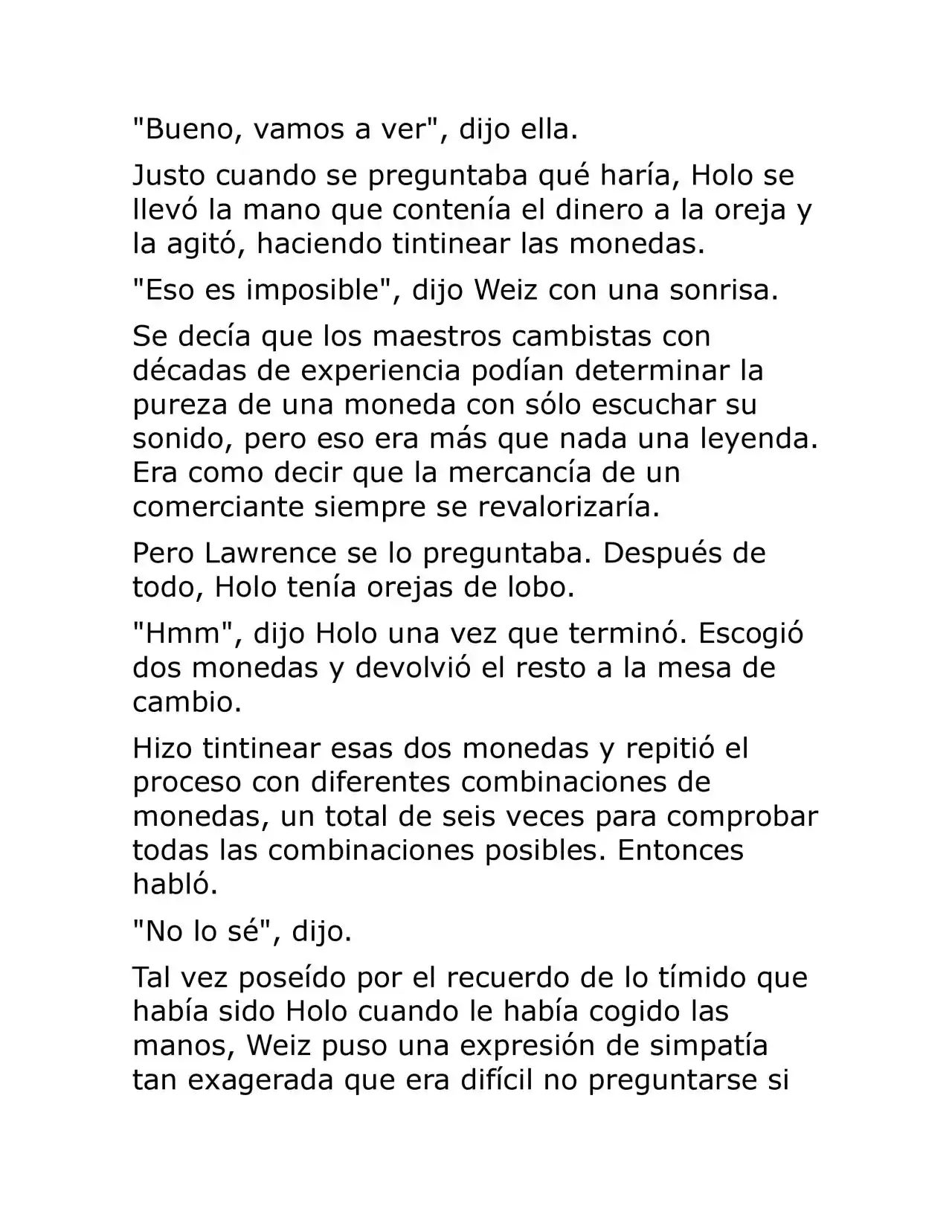 Ookami To Koushinryou (Novela) - Capítulo 3 - Página 62 - LectorTMOo