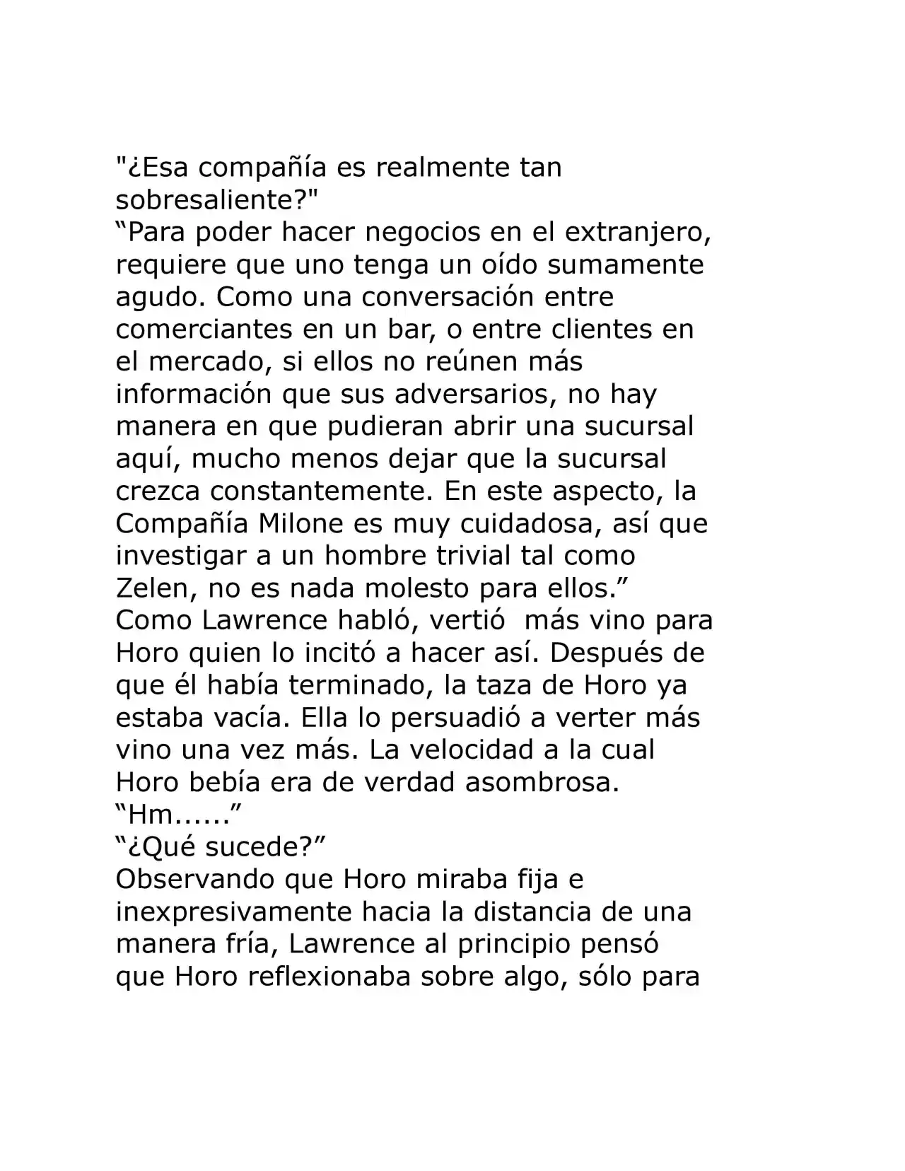 Ookami To Koushinryou (Novela) - Capítulo 4 - Página 7 - LectorTMOo