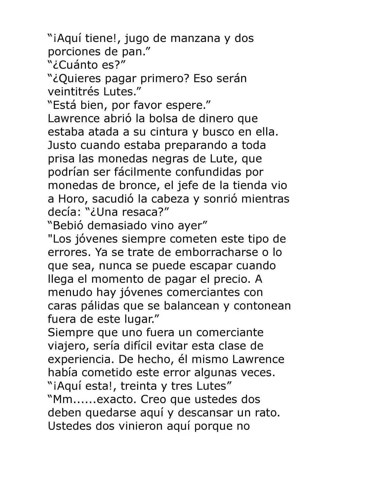 Ookami To Koushinryou (Novela) - Capítulo 4 - Página 25 - LectorTMOo
