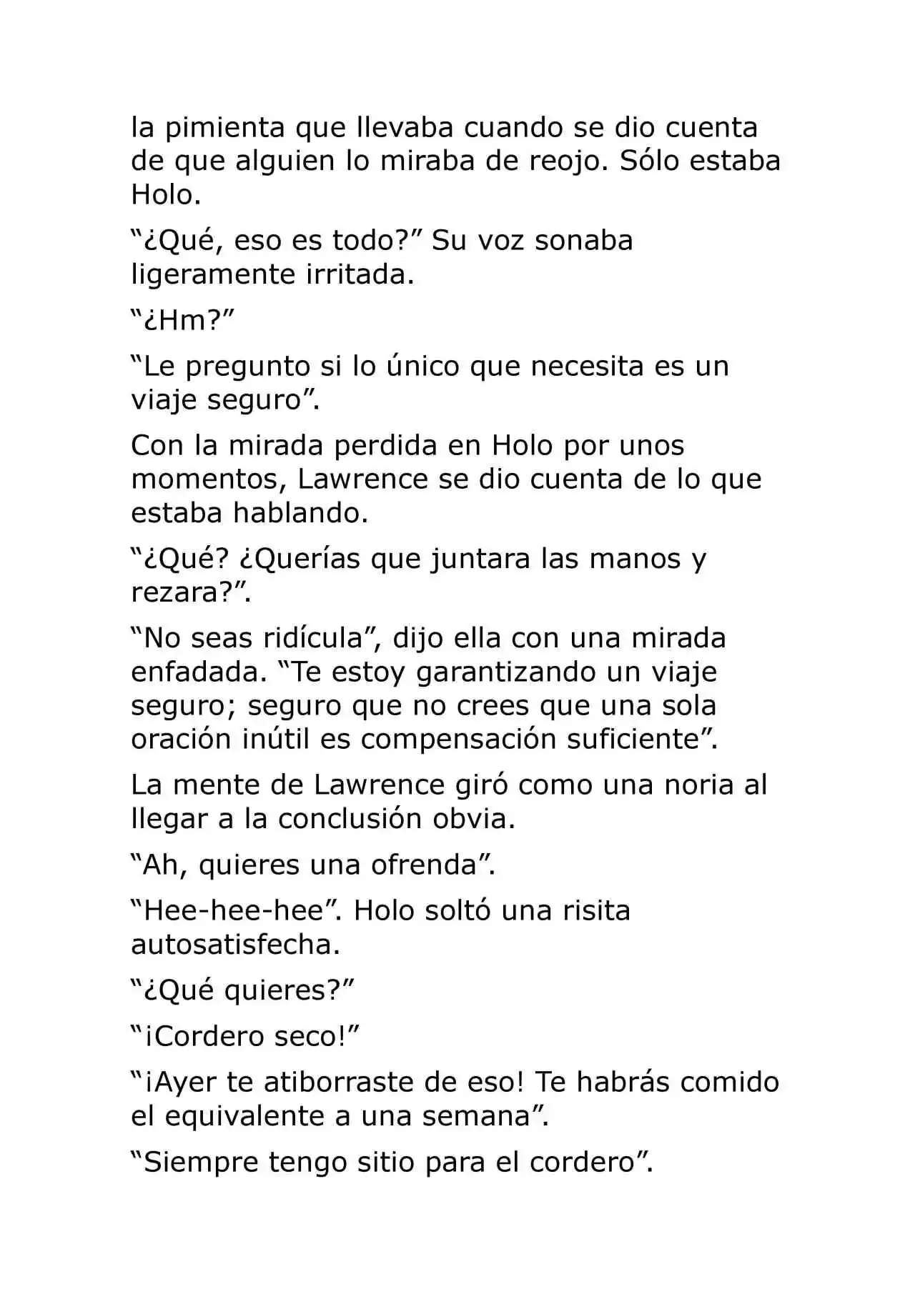 Ookami To Koushinryou (Novela) - Capítulo 7 - Página 20 - LectorTMOo