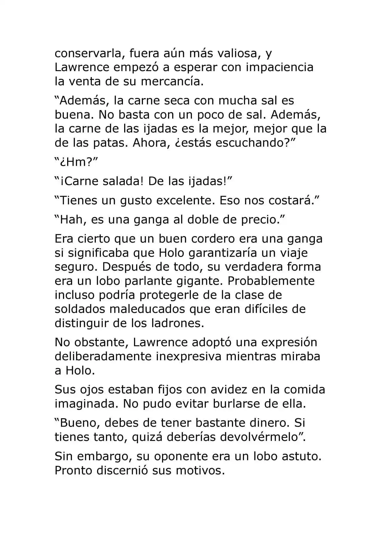 Ookami To Koushinryou (Novela) - Capítulo 7 - Página 22 - LectorTMOo