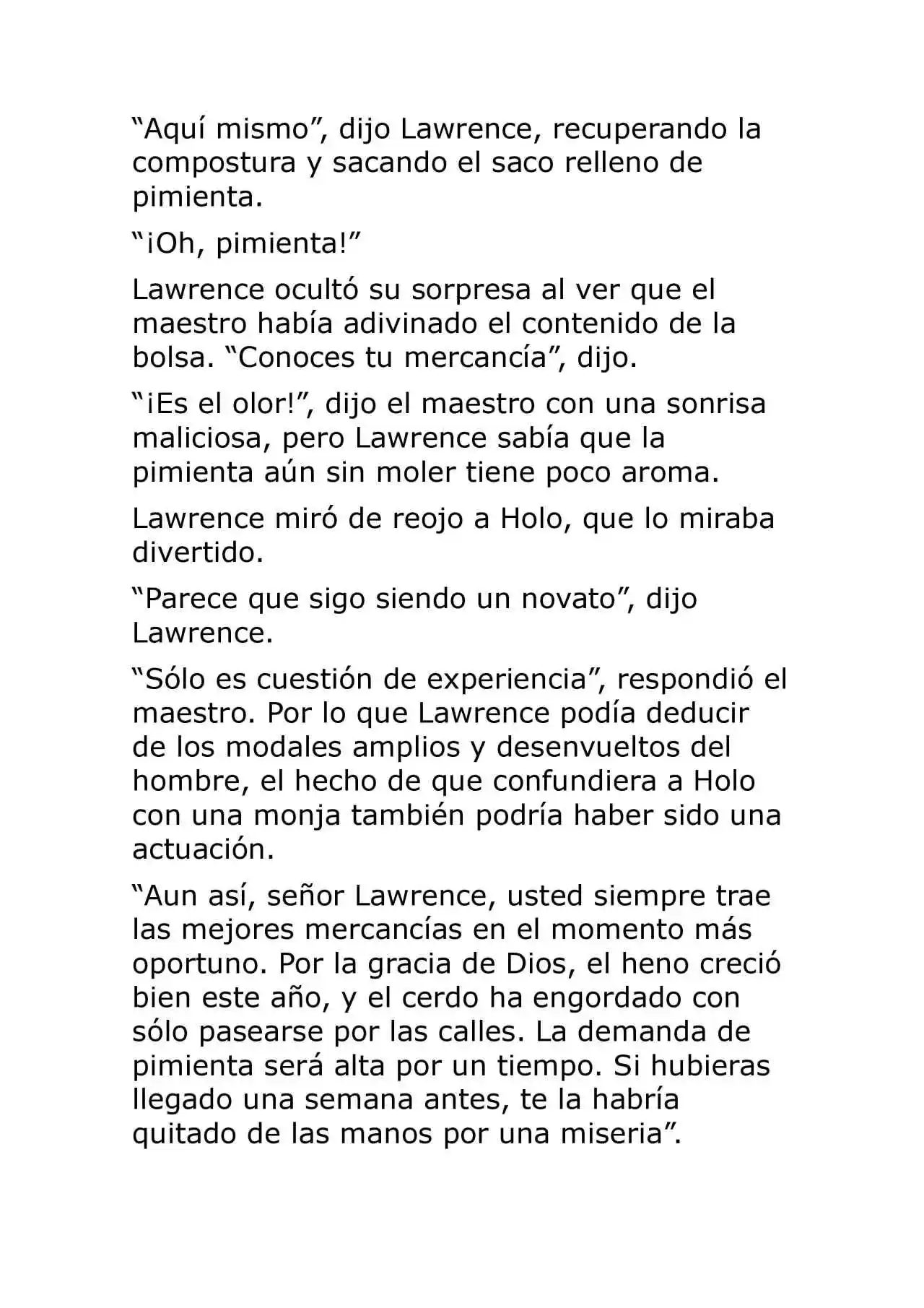 Ookami To Koushinryou (Novela) - Capítulo 7 - Página 35 - LectorTMOo