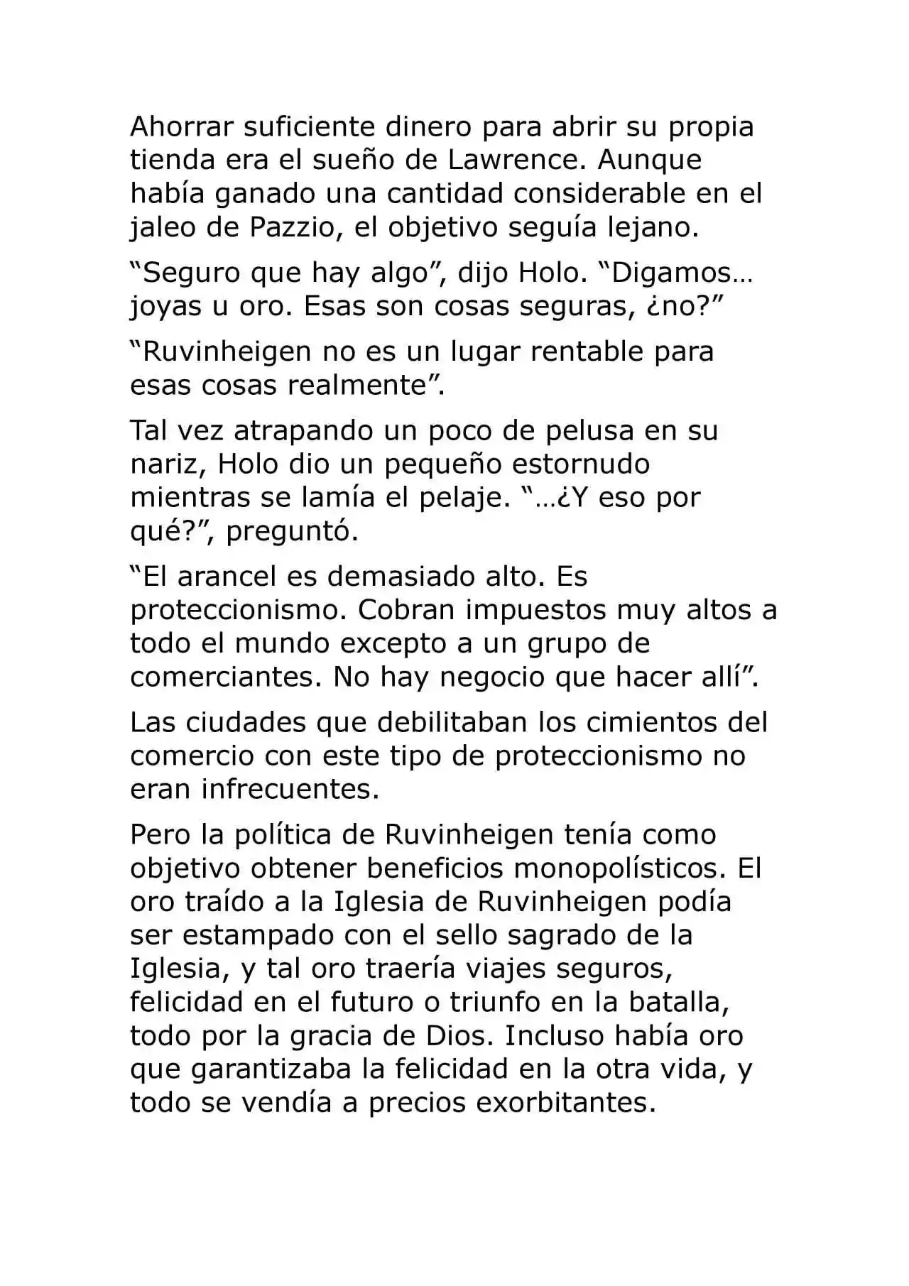 Ookami To Koushinryou (Novela) - Capítulo 7 - Página 70 - LectorTMOo
