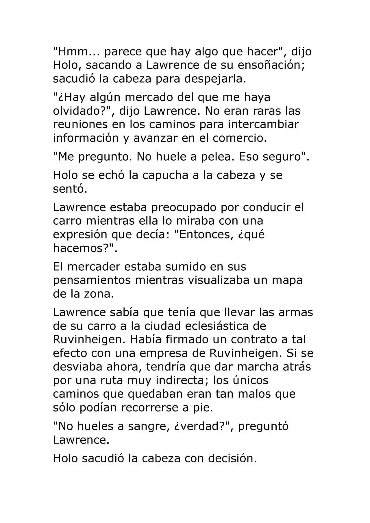 Ookami To Koushinryou (Novela) - Capítulo 8 - Página 7 - LectorTMOo