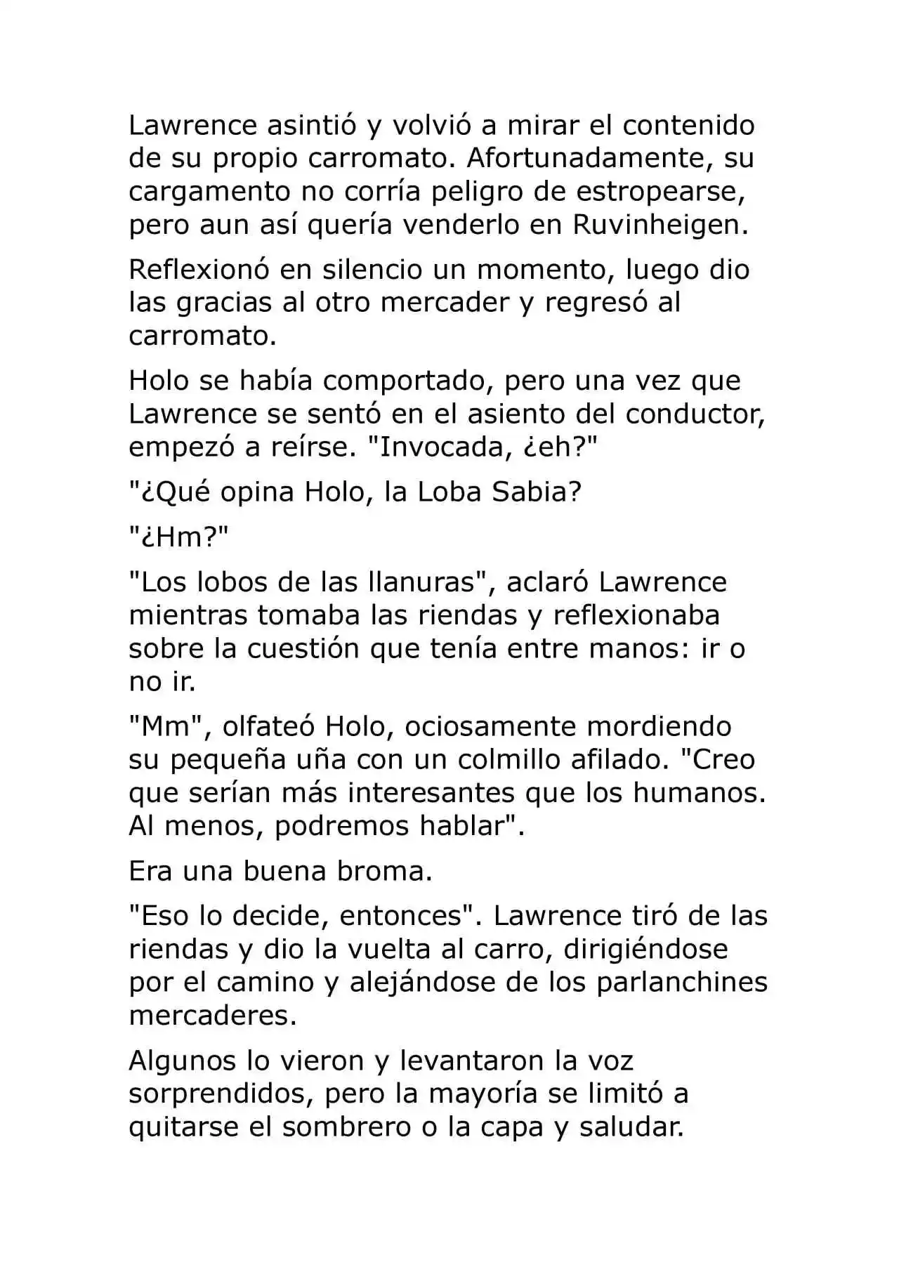 Ookami To Koushinryou (Novela) - Capítulo 8 - Página 13 - LectorTMOo