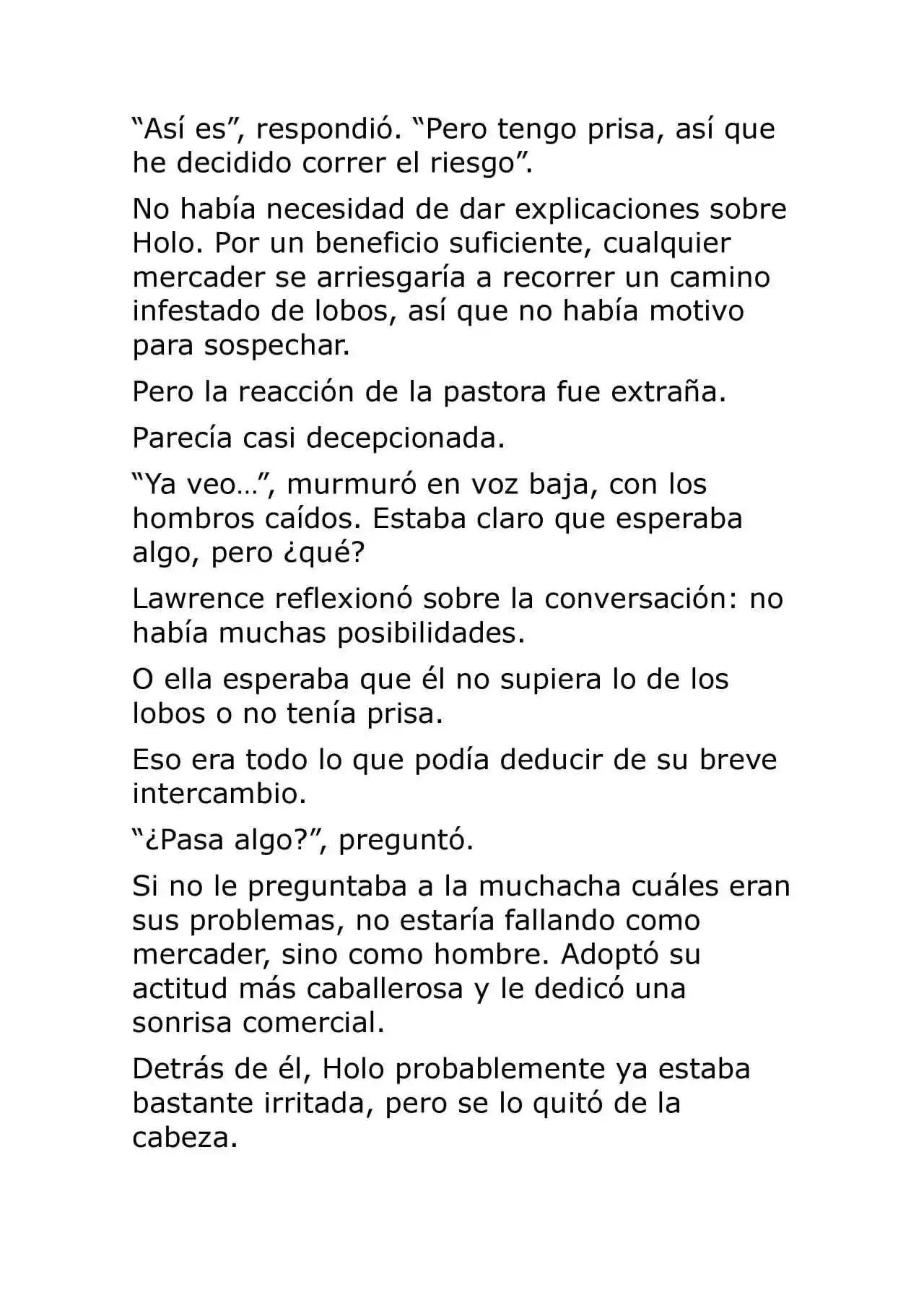 Ookami To Koushinryou (Novela) - Capítulo 8 - Página 33 - LectorTMOo