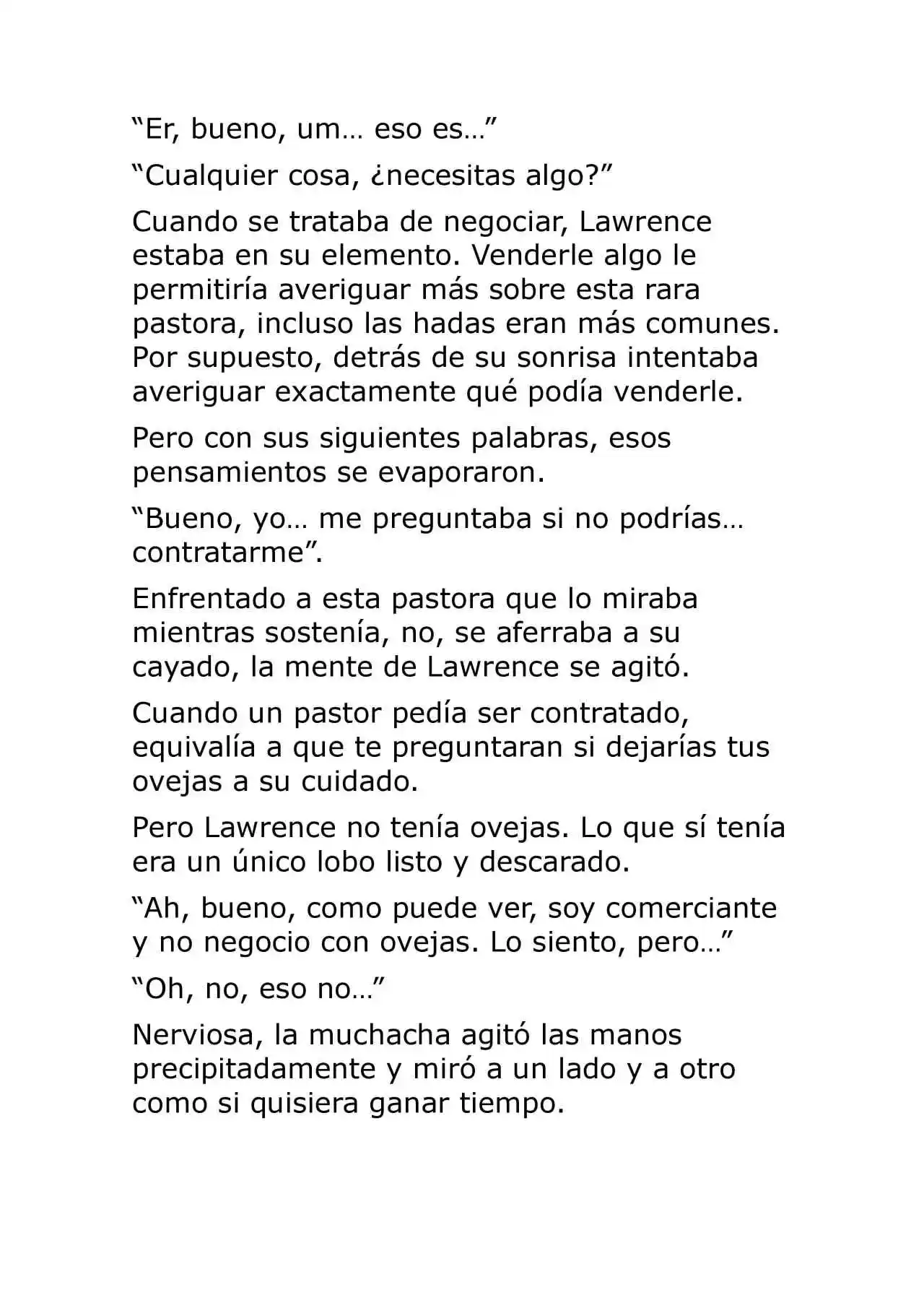 Ookami To Koushinryou (Novela) - Capítulo 8 - Página 34 - LectorTMOo