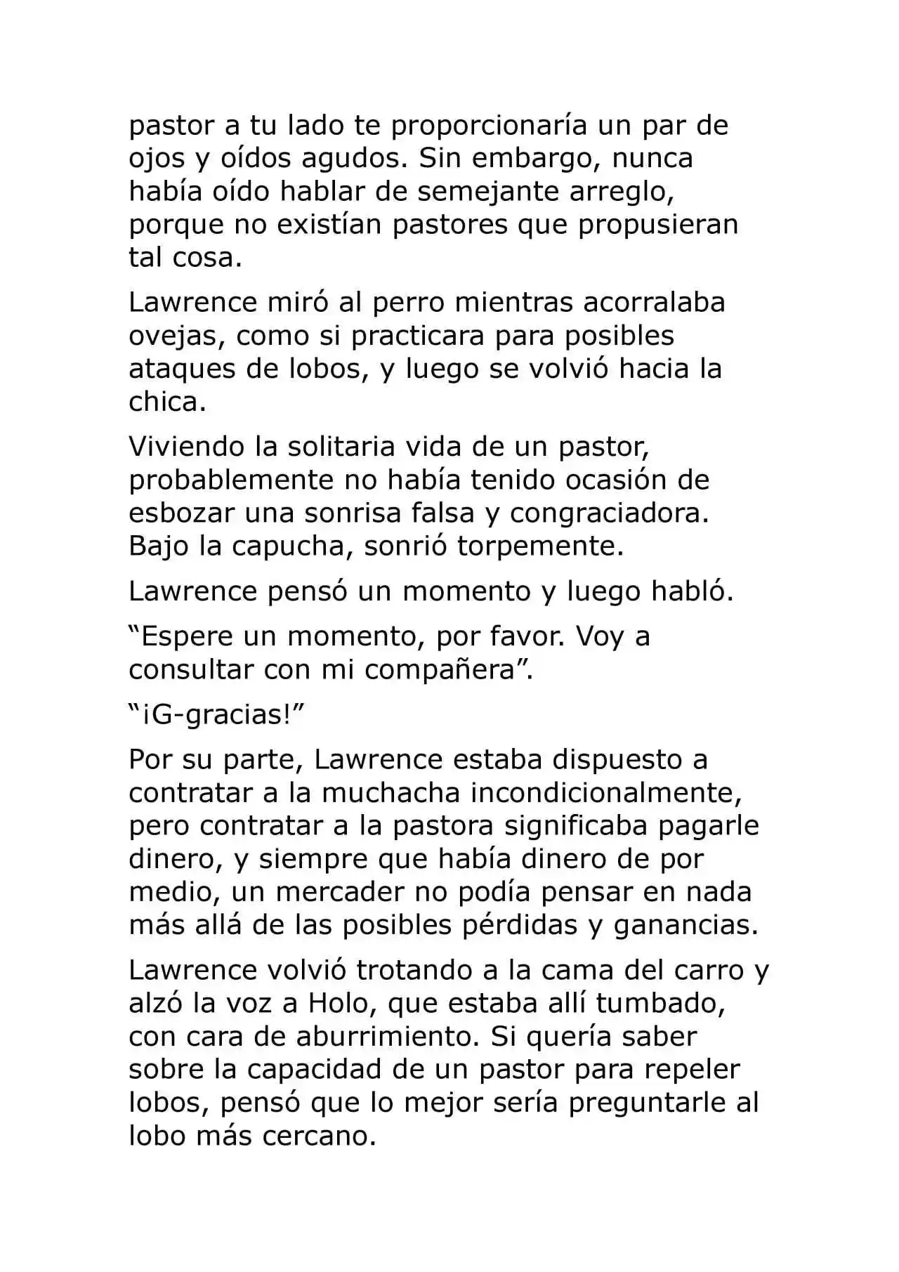 Ookami To Koushinryou (Novela) - Capítulo 8 - Página 36 - LectorTMOo