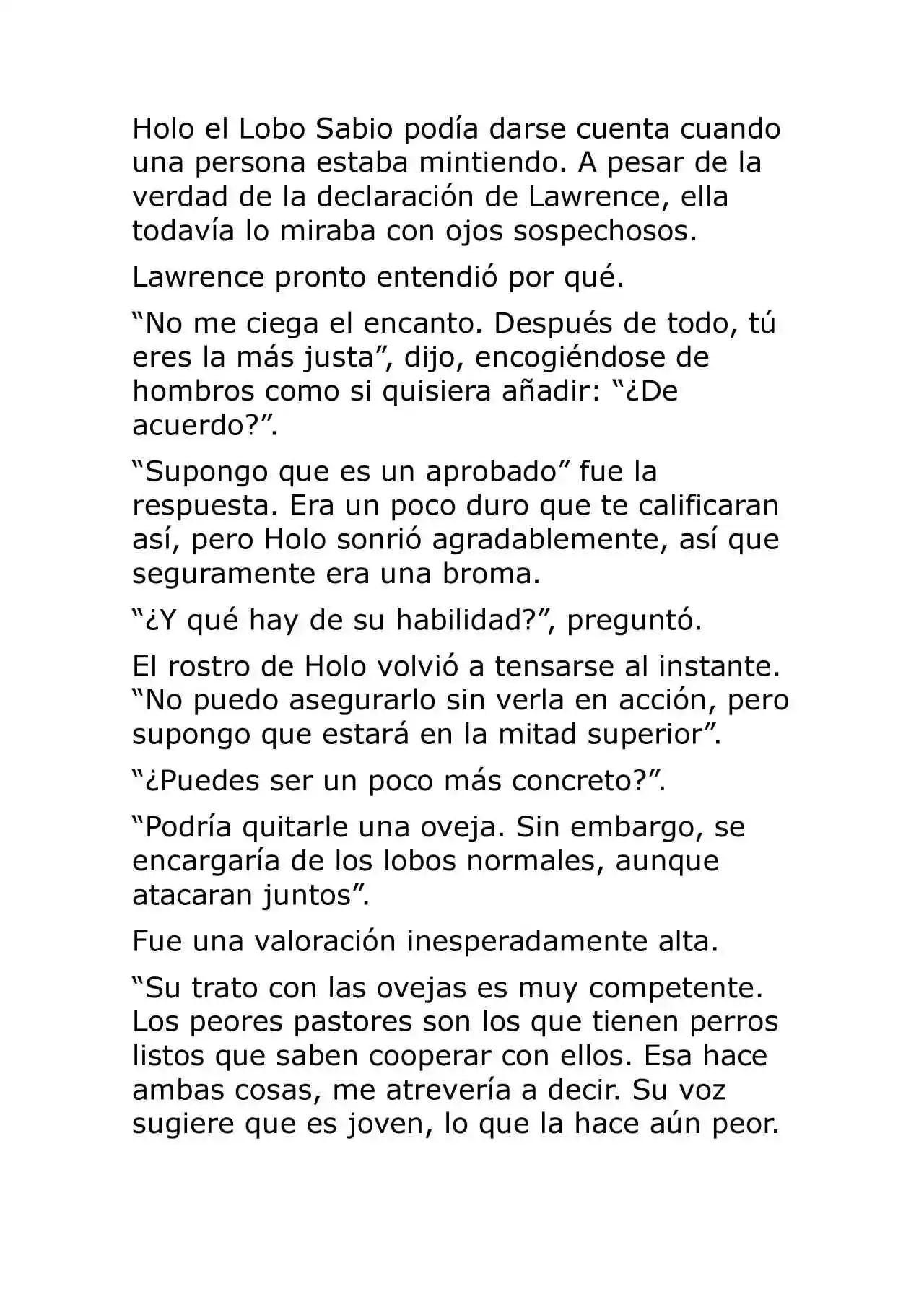 Ookami To Koushinryou (Novela) - Capítulo 8 - Página 38 - LectorTMOo