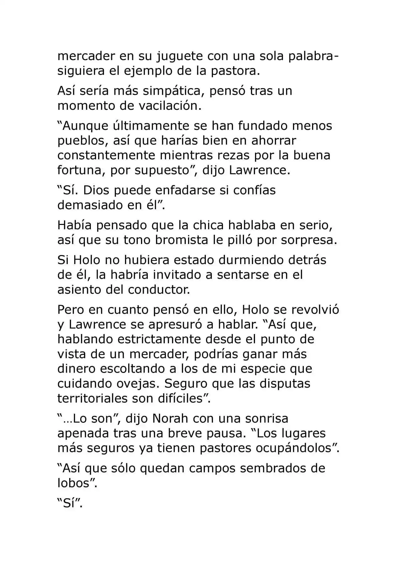 Ookami To Koushinryou (Novela) - Capítulo 8 - Página 52 - LectorTMOo
