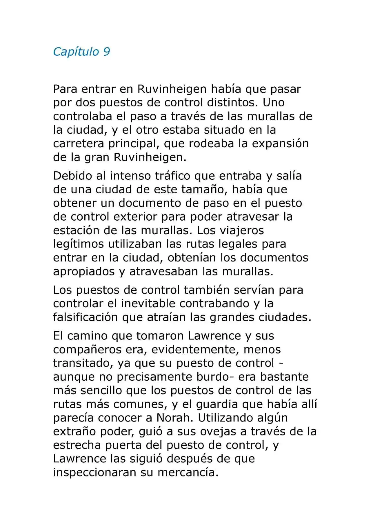 Ookami To Koushinryou (Novela) - Capítulo 9 - Página 1 - LectorTMOo