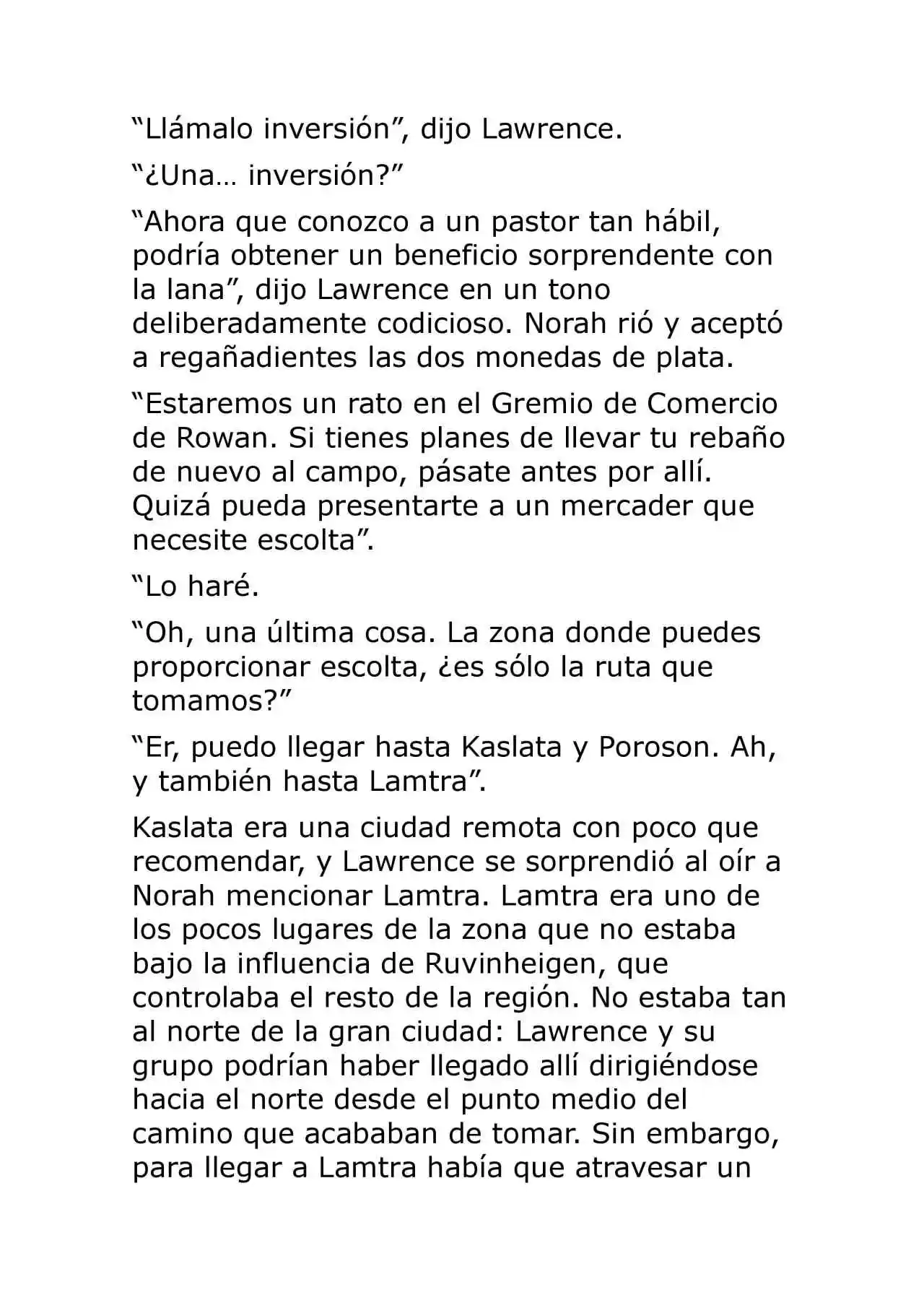 Ookami To Koushinryou (Novela) - Capítulo 9 - Página 4 - LectorTMOo