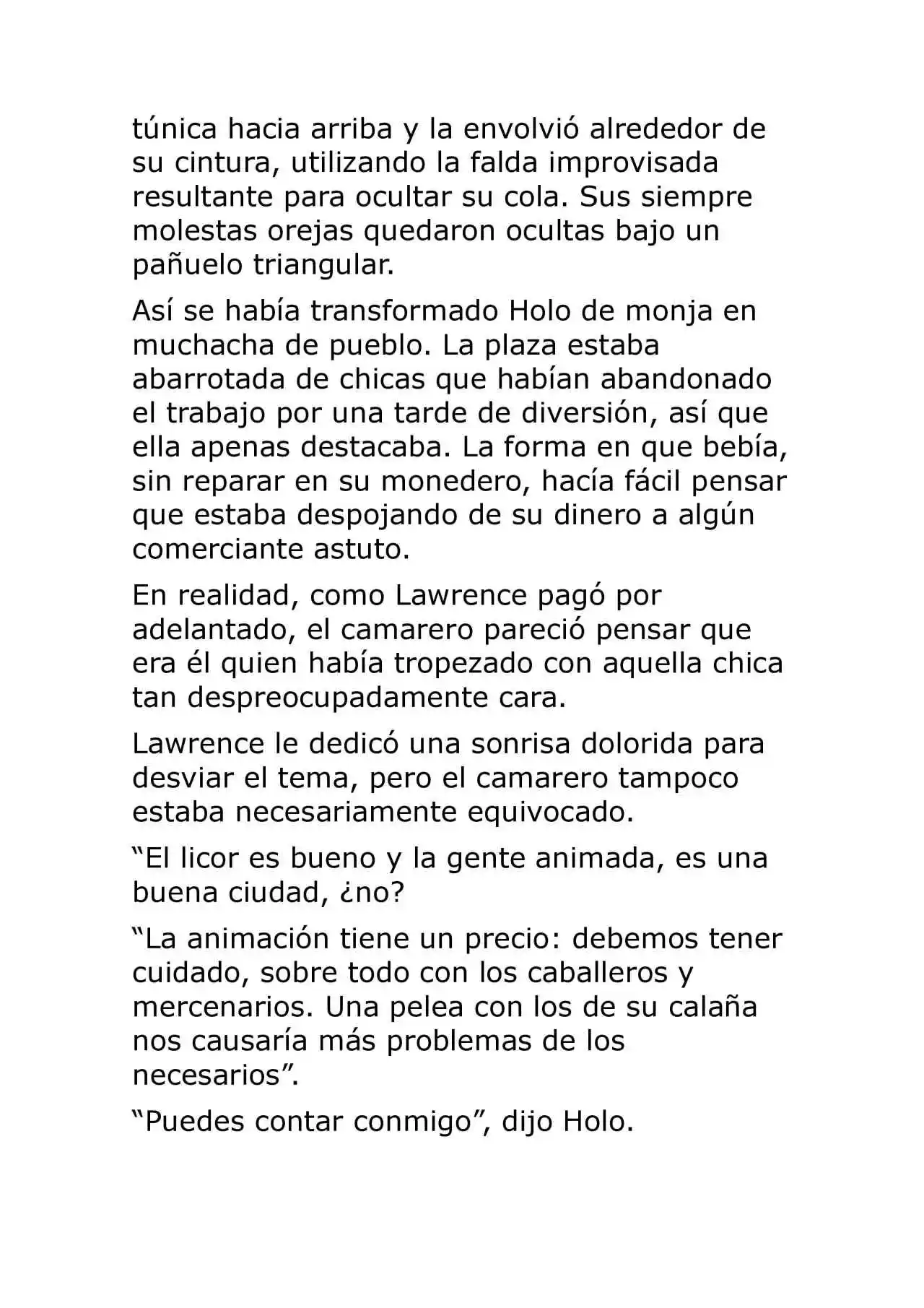 Ookami To Koushinryou (Novela) - Capítulo 9 - Página 18 - LectorTMOo