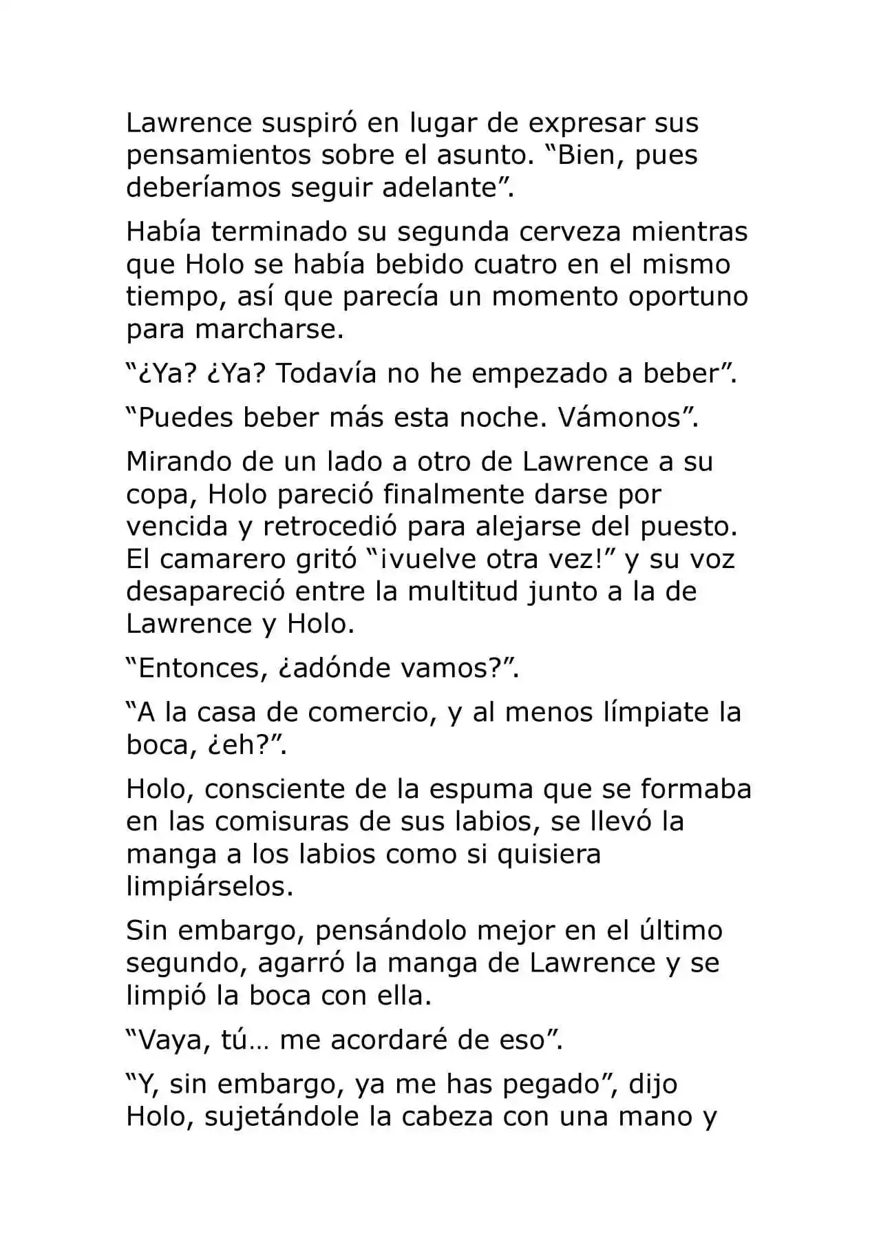 Ookami To Koushinryou (Novela) - Capítulo 9 - Página 19 - LectorTMOo