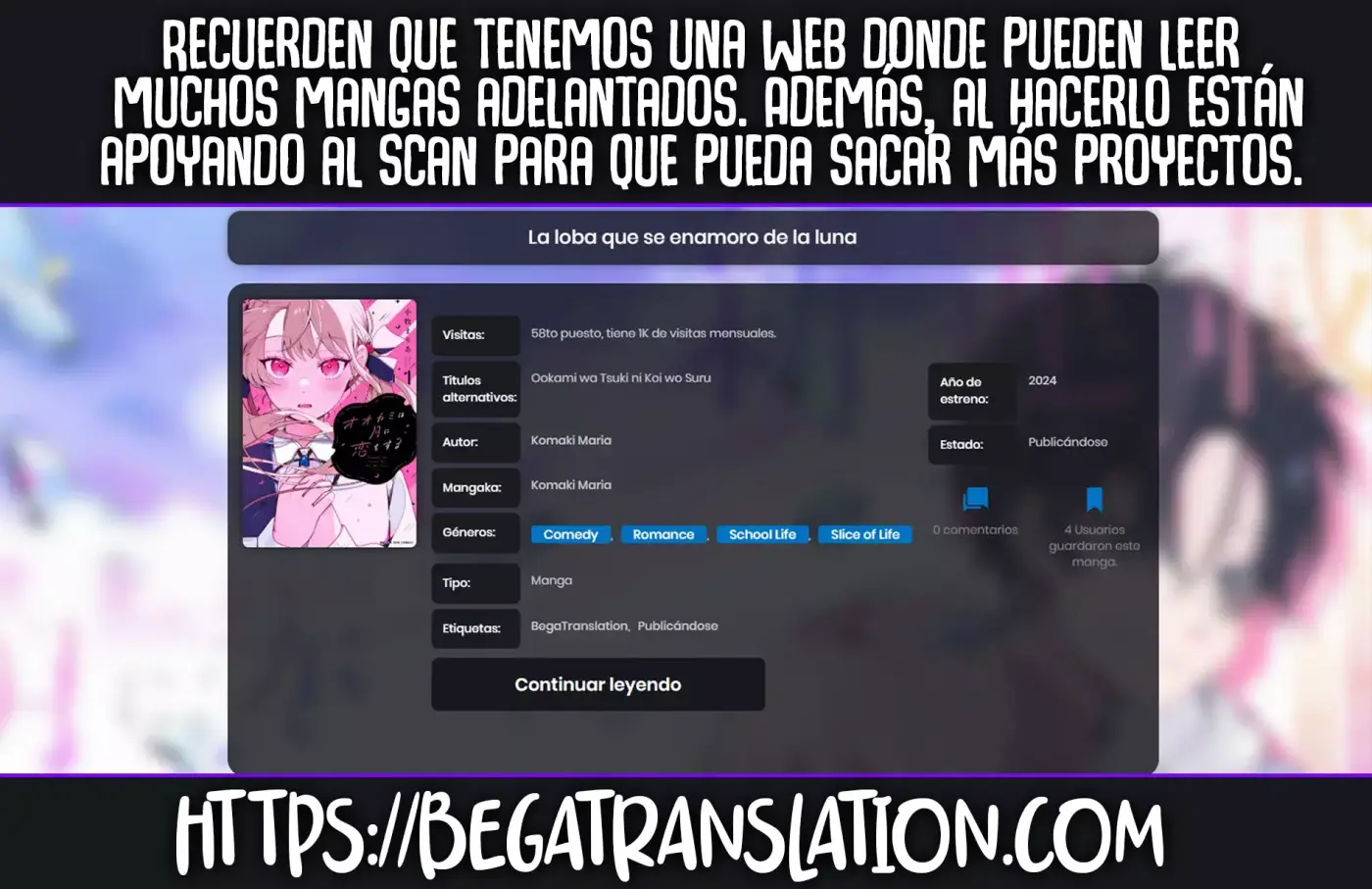 OOKAMI WA TSUKI NI KOI WO SURU - Capítulo 36 - Página 3 - LectorTMOo