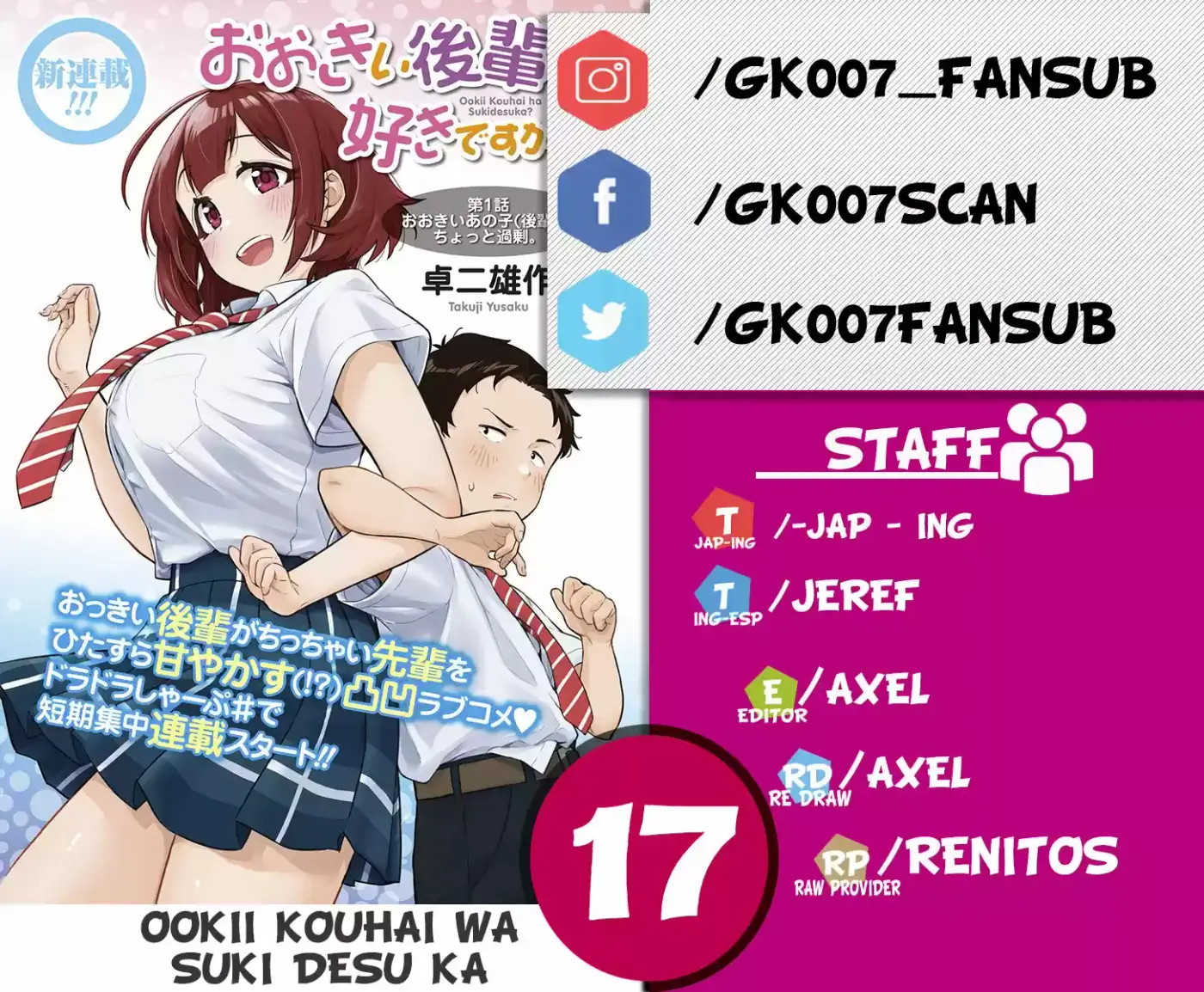 Ookii Kouhai Wa Suki Desu Ka? - Capítulo 17 - Página 1 - LectorTMOo