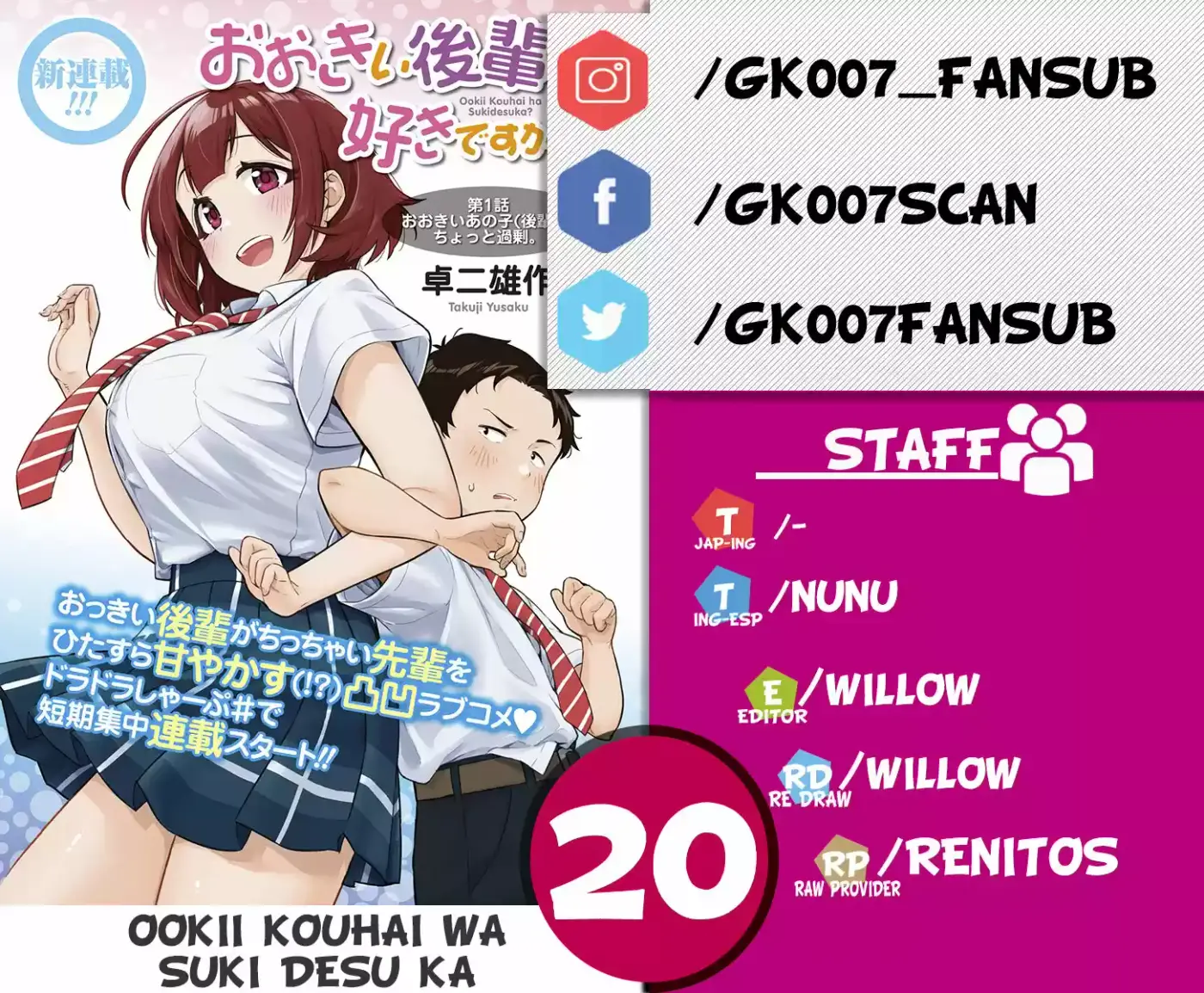 Ookii Kouhai Wa Suki Desu Ka? - Capítulo 20 - Página 1 - LectorTMOo