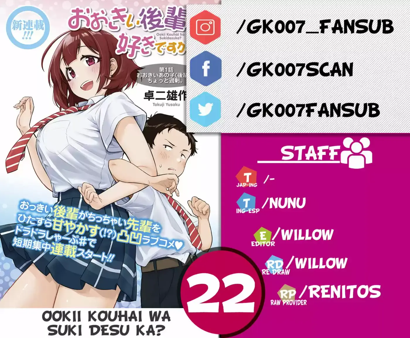 Ookii Kouhai Wa Suki Desu Ka? - Capítulo 22 - Página 1 - LectorTMOo