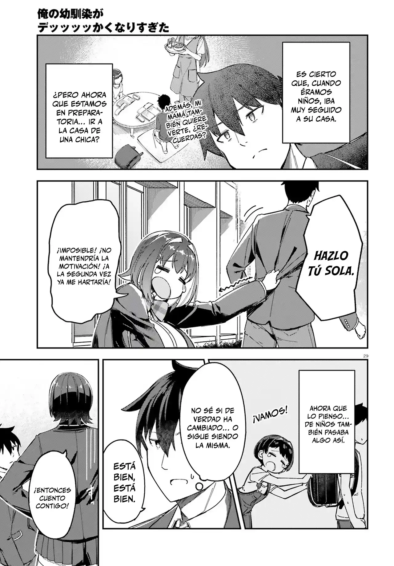 Ore no osananajimi ga dekkkkaku narisugita capítulo 3 página 29