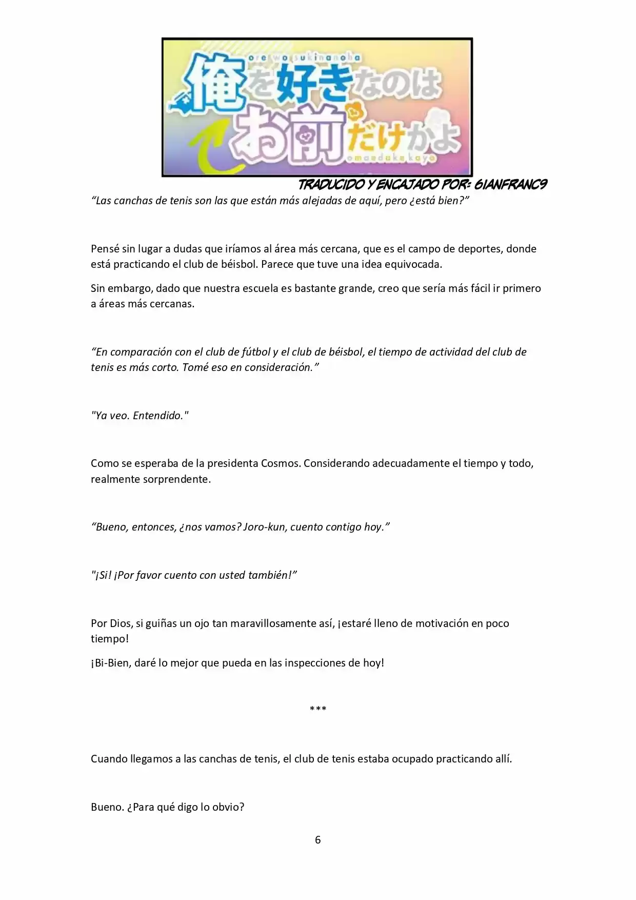 Ore Wo Suki Nano Wa Omae Dake Ka Yo (Novela) - Capítulo 1.50 - Página 6 - LectorTMOo