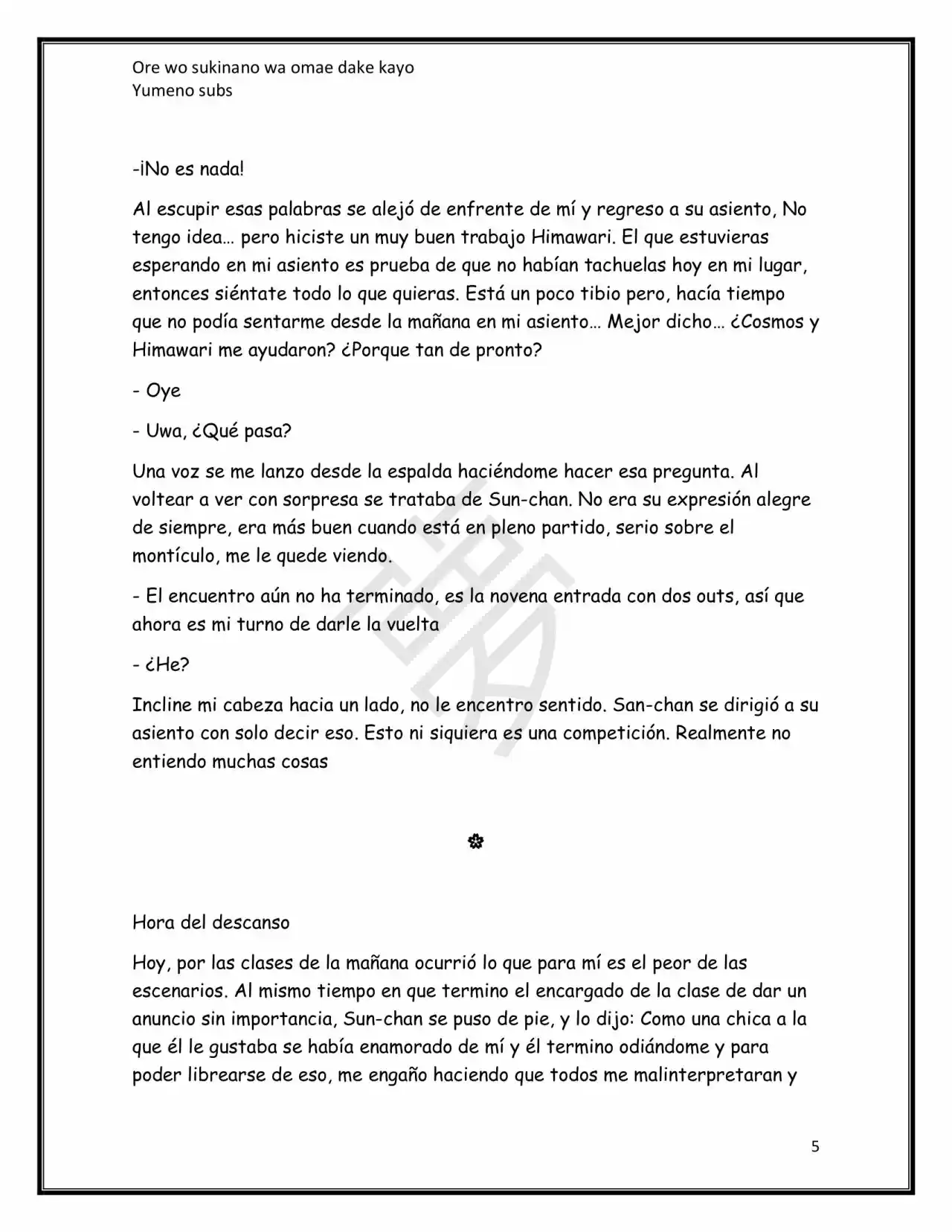 Ore Wo Suki Nano Wa Omae Dake Ka Yo (Novela) - Capítulo 7.50 - Página 6 - LectorTMOo