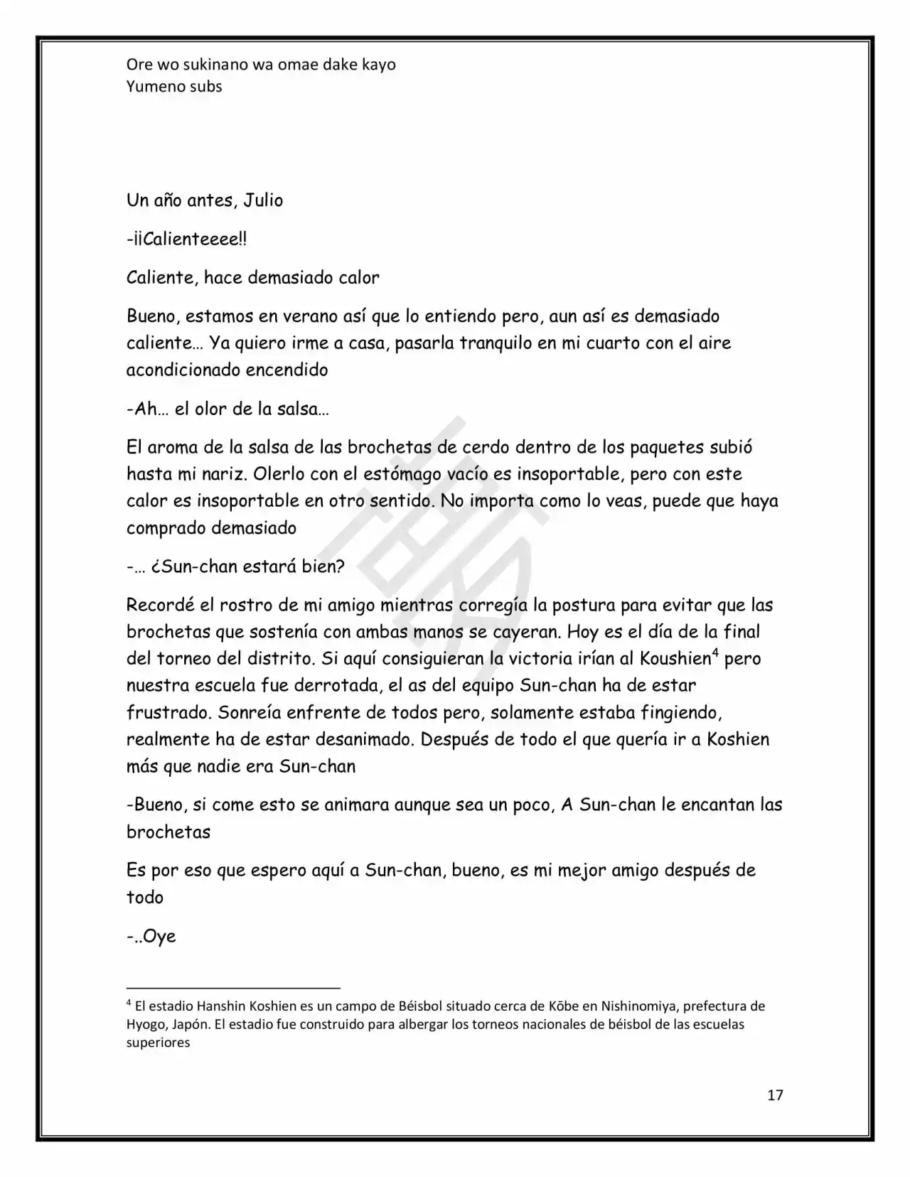 Ore Wo Suki Nano Wa Omae Dake Ka Yo (Novela) - Capítulo 7.50 - Página 18 - LectorTMOo