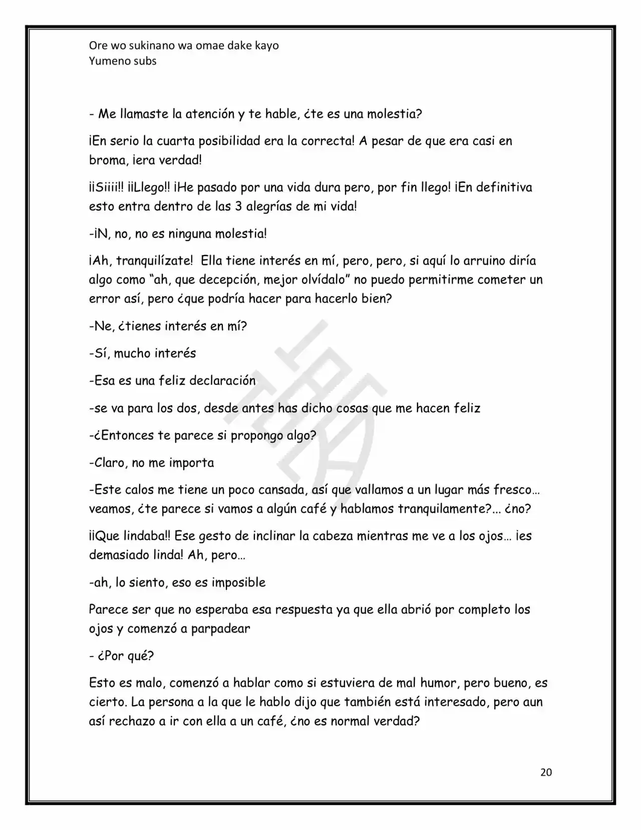 Ore Wo Suki Nano Wa Omae Dake Ka Yo (Novela) - Capítulo 7.50 - Página 19 - LectorTMOo