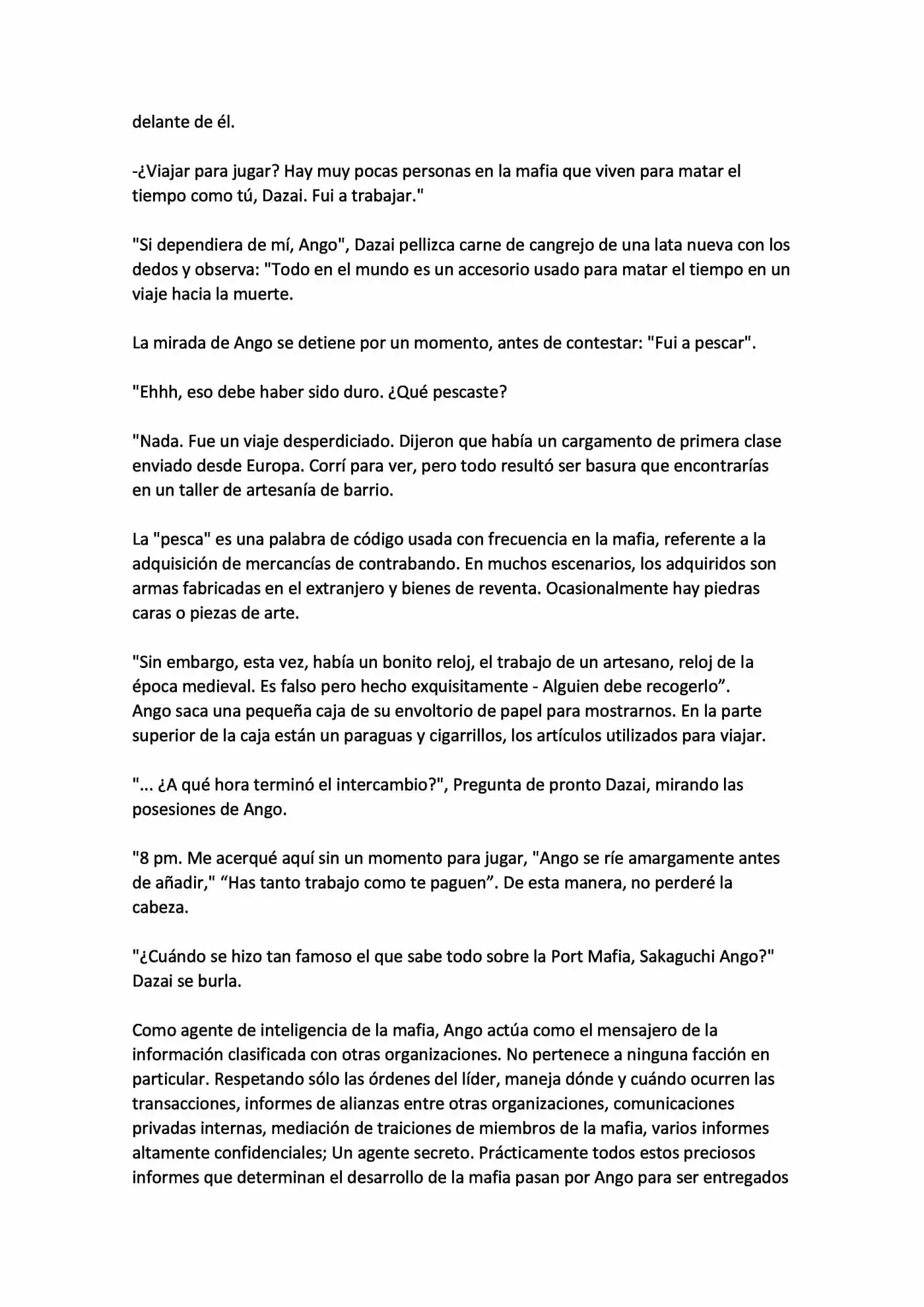 Osamu Dazai Y La Era Oscura (Novela) - Capítulo - Página 5 - LectorTMOo