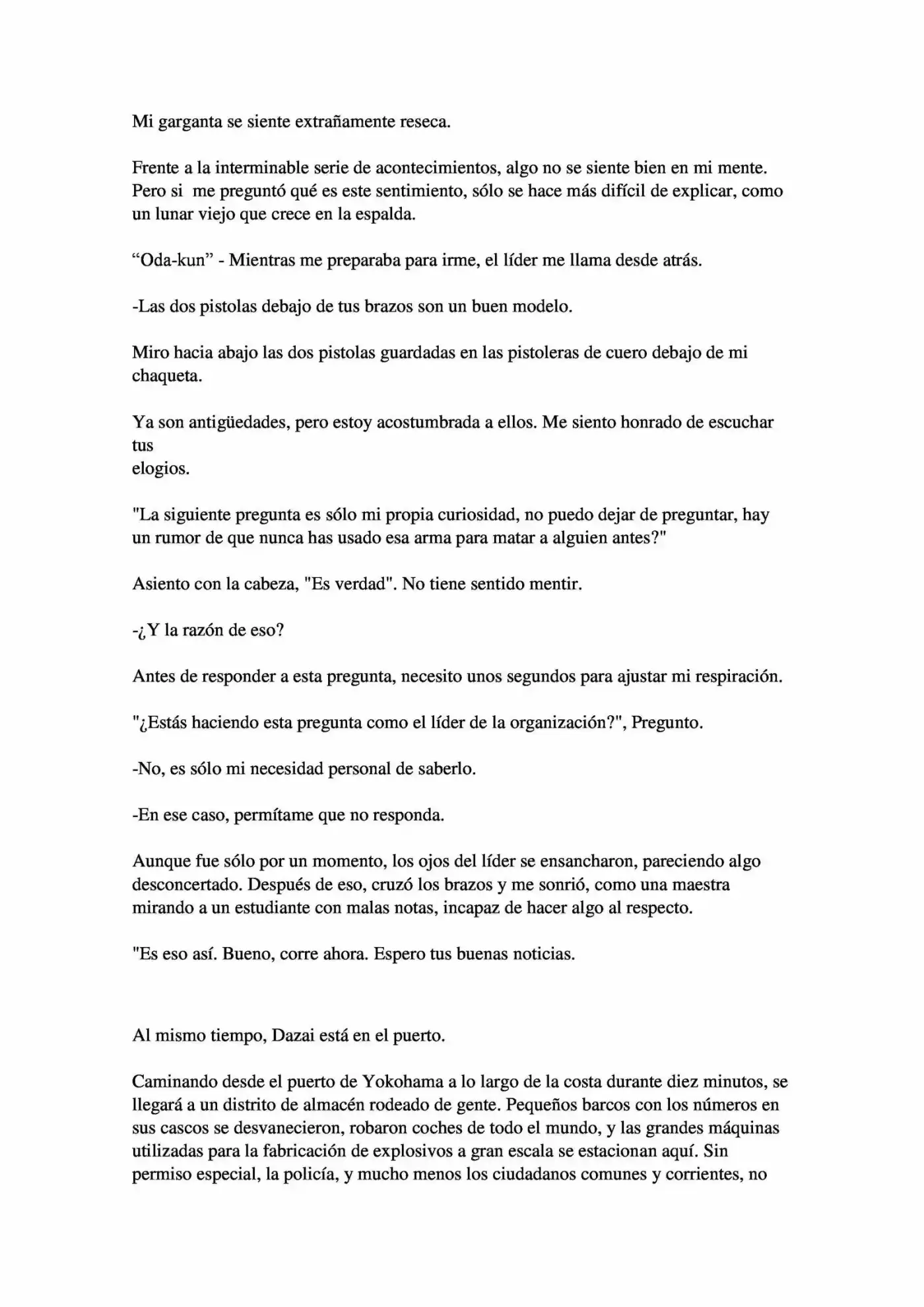 Osamu Dazai Y La Era Oscura (Novela) - Capítulo 1 - Página 8 - LectorTMOo