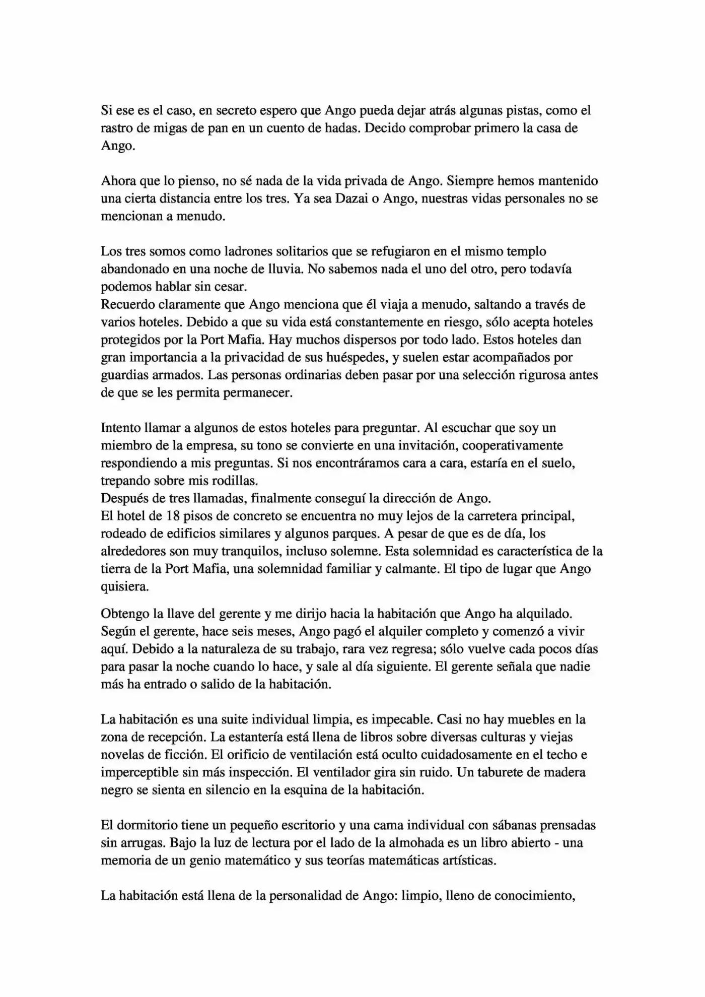 Osamu Dazai Y La Era Oscura (Novela) - Capítulo 1 - Página 15 - LectorTMOo