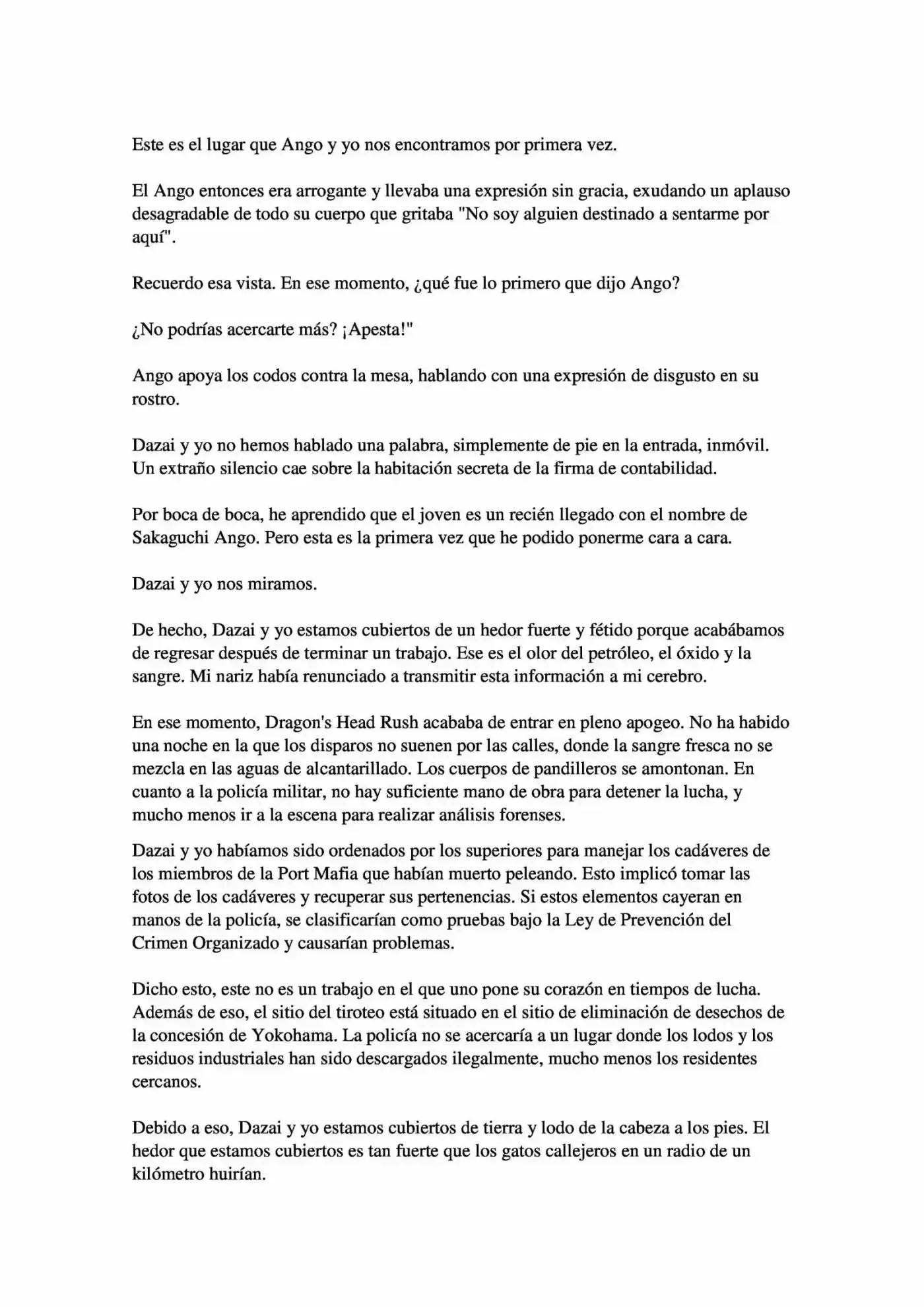 Osamu Dazai Y La Era Oscura (Novela) - Capítulo 2 - Página 16 - LectorTMOo