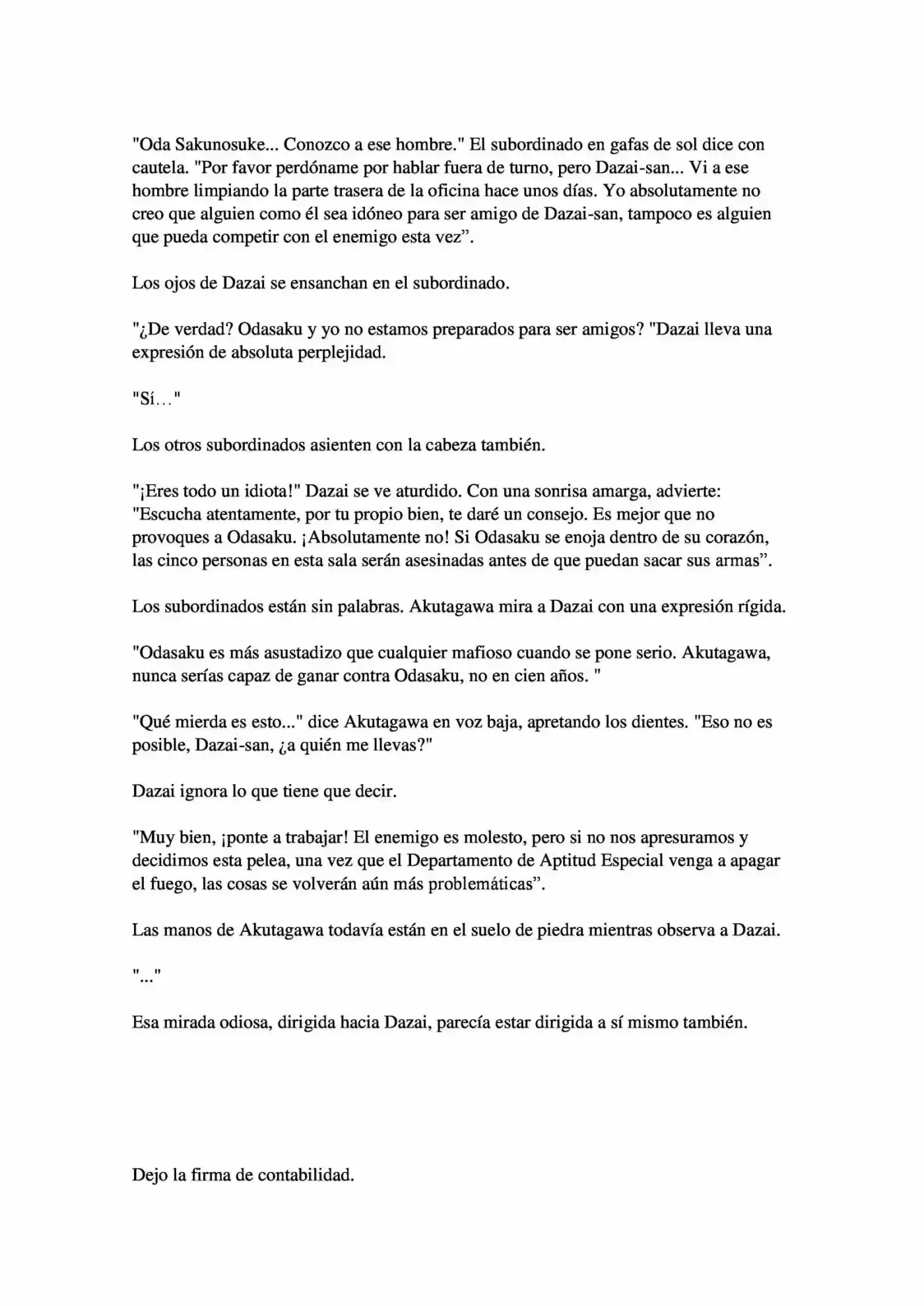 Osamu Dazai Y La Era Oscura (Novela) - Capítulo 2 - Página 26 - LectorTMOo