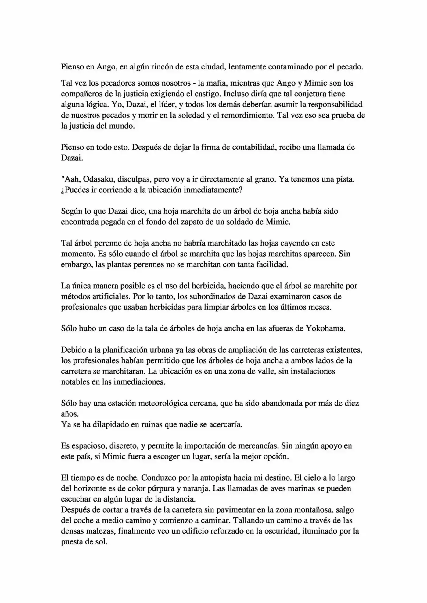 Osamu Dazai Y La Era Oscura (Novela) - Capítulo 2 - Página 27 - LectorTMOo
