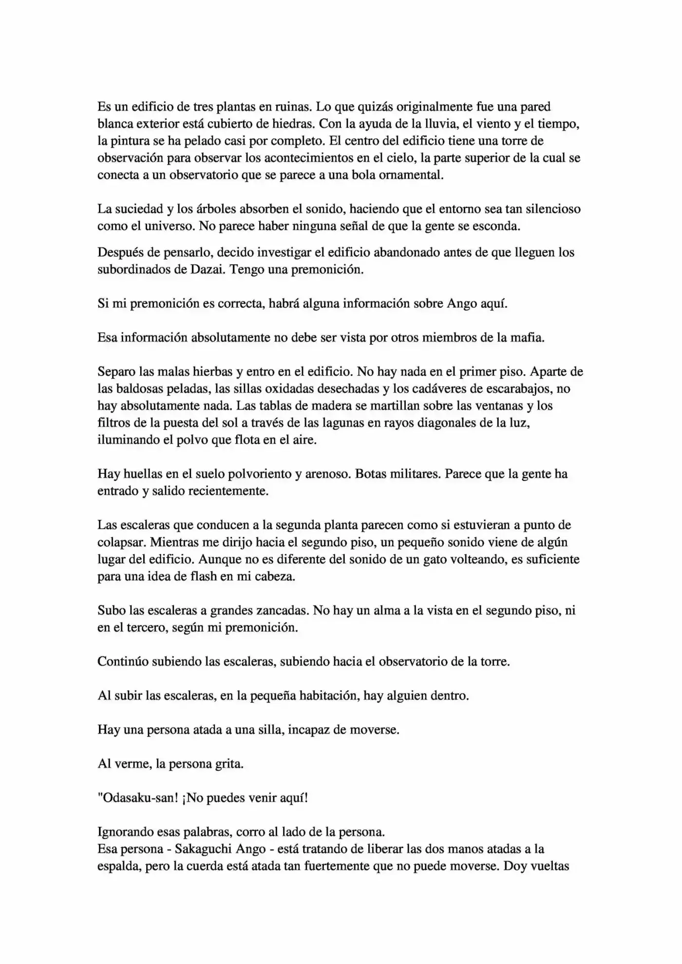 Osamu Dazai Y La Era Oscura (Novela) - Capítulo 2 - Página 28 - LectorTMOo