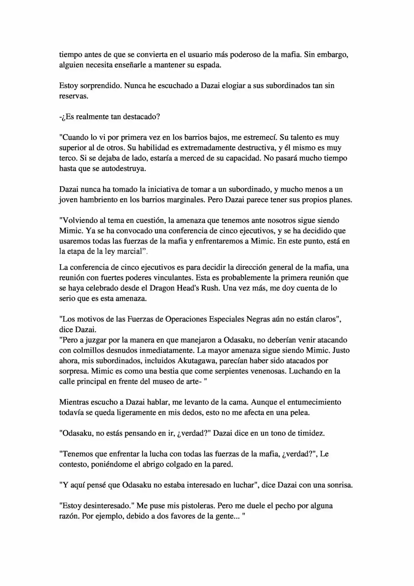 Osamu Dazai Y La Era Oscura (Novela) - Capítulo 3 - Página 5 - LectorTMOo