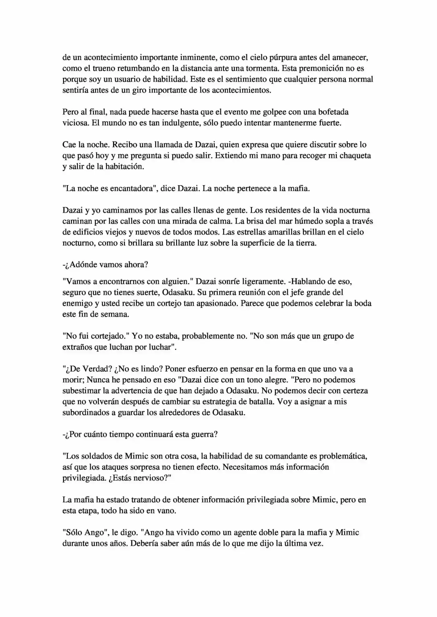Osamu Dazai Y La Era Oscura (Novela) - Capítulo 3 - Página 21 - LectorTMOo