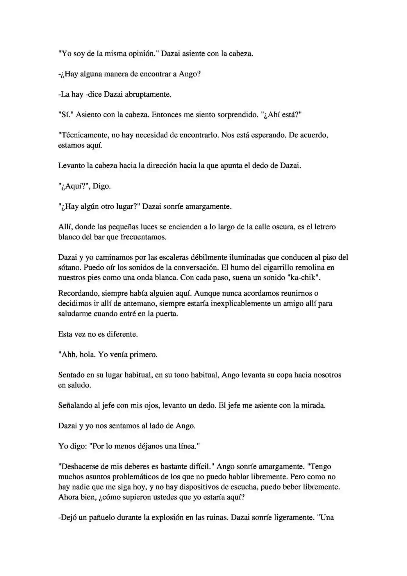 Osamu Dazai Y La Era Oscura (Novela) - Capítulo 3 - Página 22 - LectorTMOo