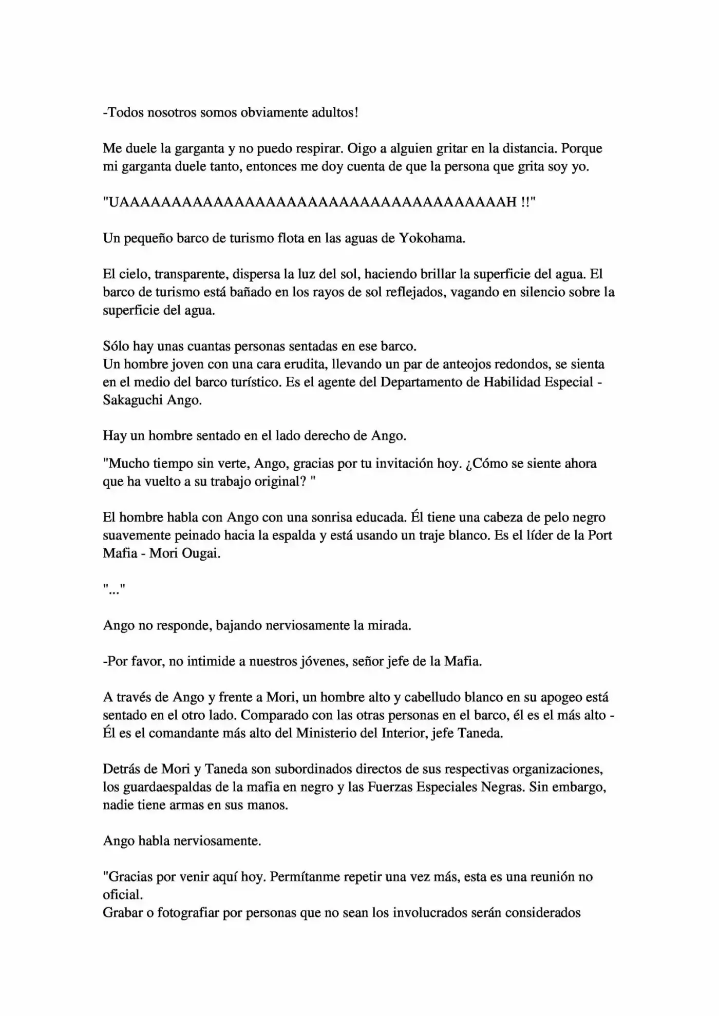 Osamu Dazai Y La Era Oscura (Novela) - Capítulo 4 - Página 5 - LectorTMOo