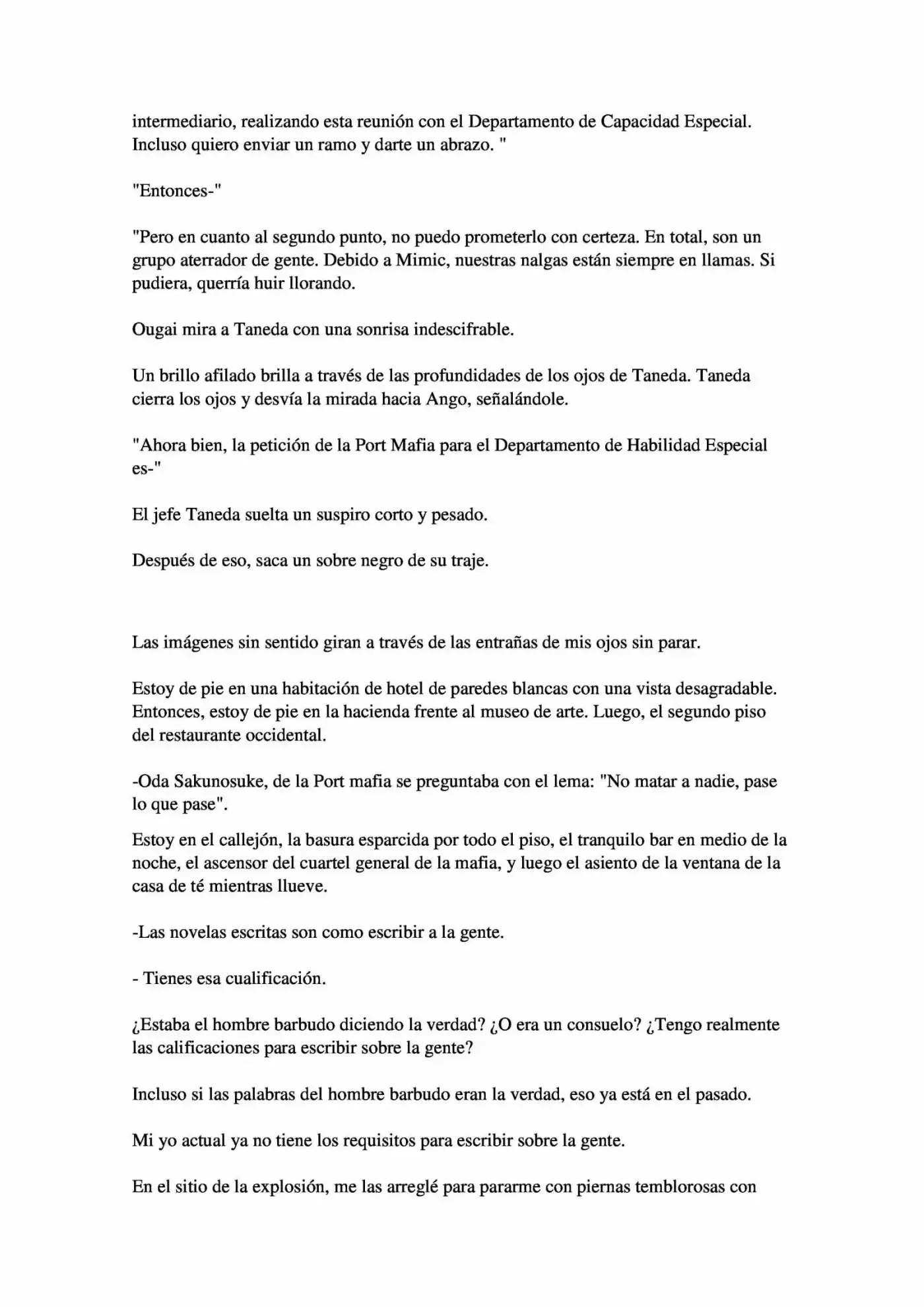 Osamu Dazai Y La Era Oscura (Novela) - Capítulo 4 - Página 7 - LectorTMOo