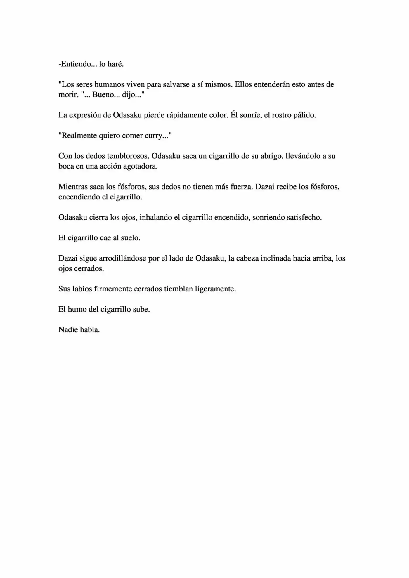 Osamu Dazai Y La Era Oscura (Novela) - Capítulo 4 - Página 37 - LectorTMOo