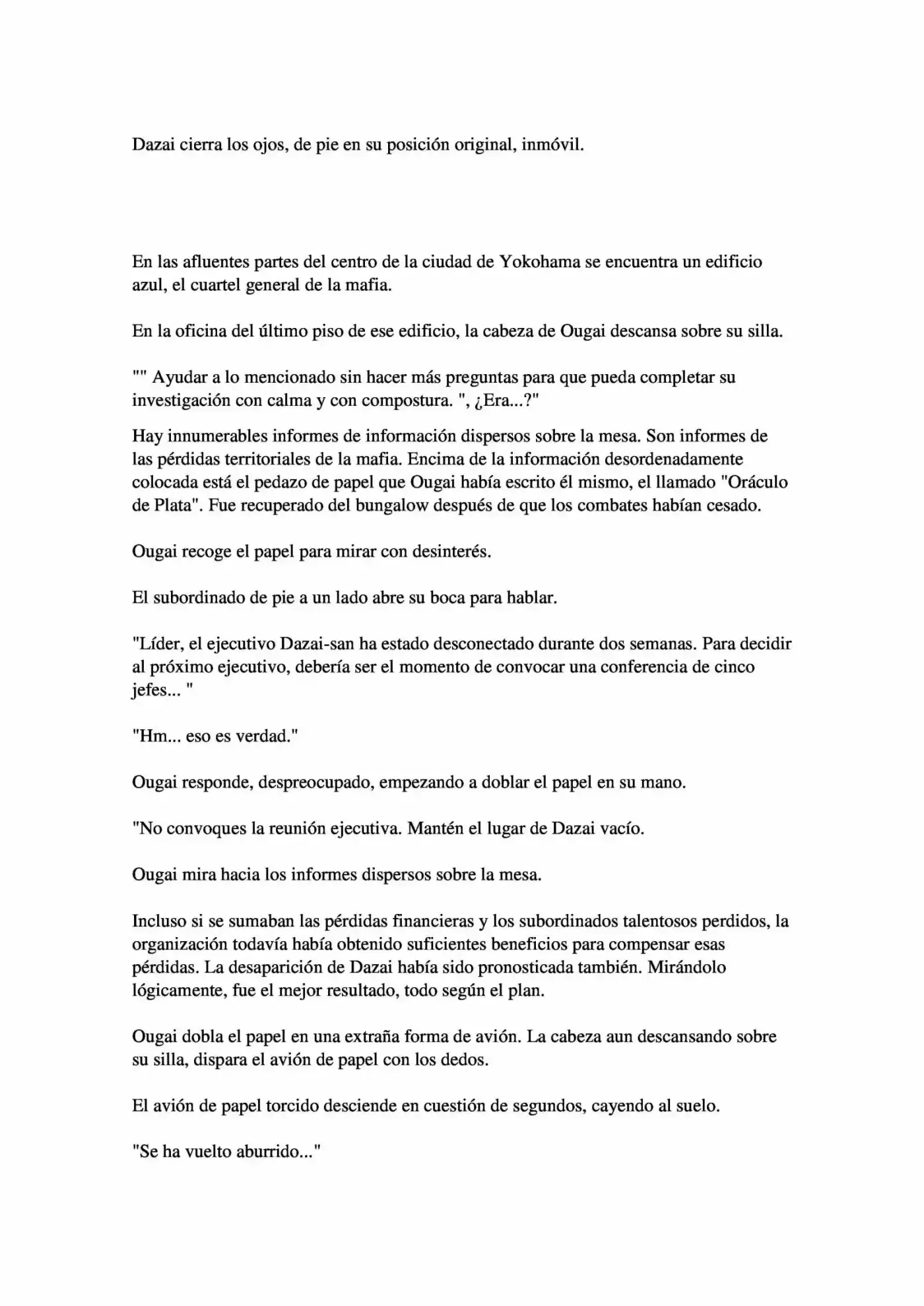 Osamu Dazai Y La Era Oscura (Novela) - Capítulo 5 - Página 3 - LectorTMOo