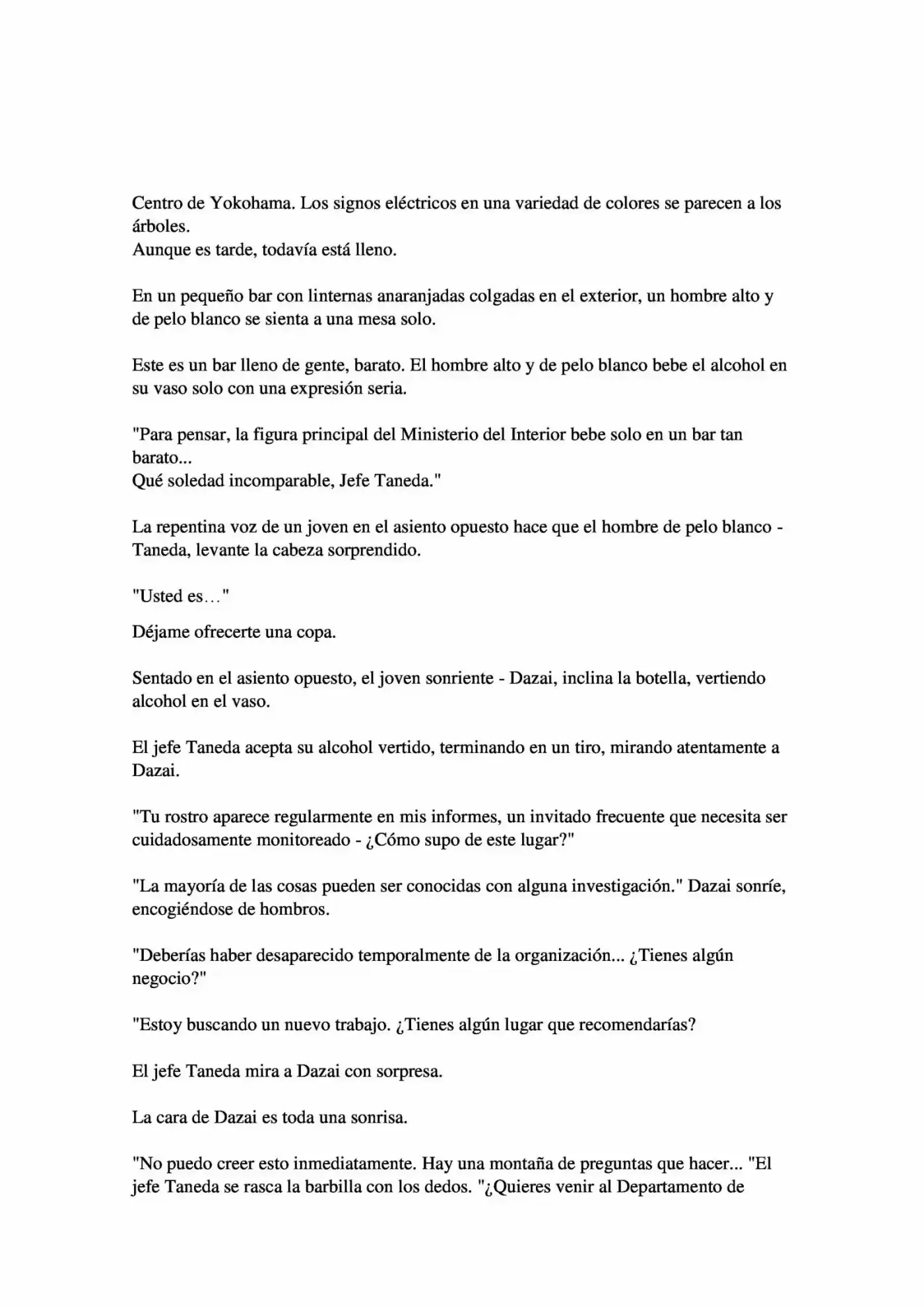 Osamu Dazai Y La Era Oscura (Novela) - Capítulo 5 - Página 4 - LectorTMOo